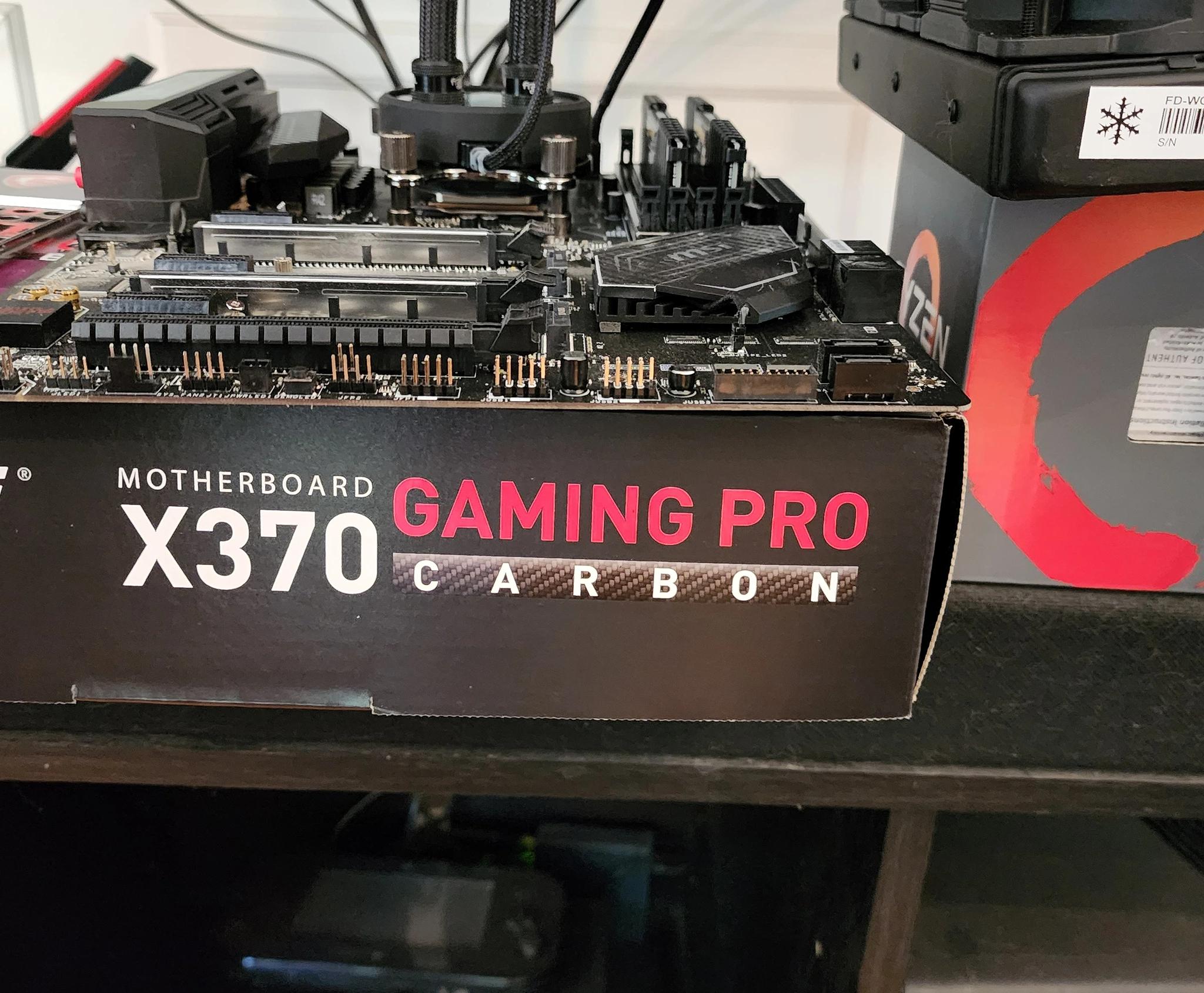 MSI x370 Gaming Pro Carbon With CPU and CPU AIO