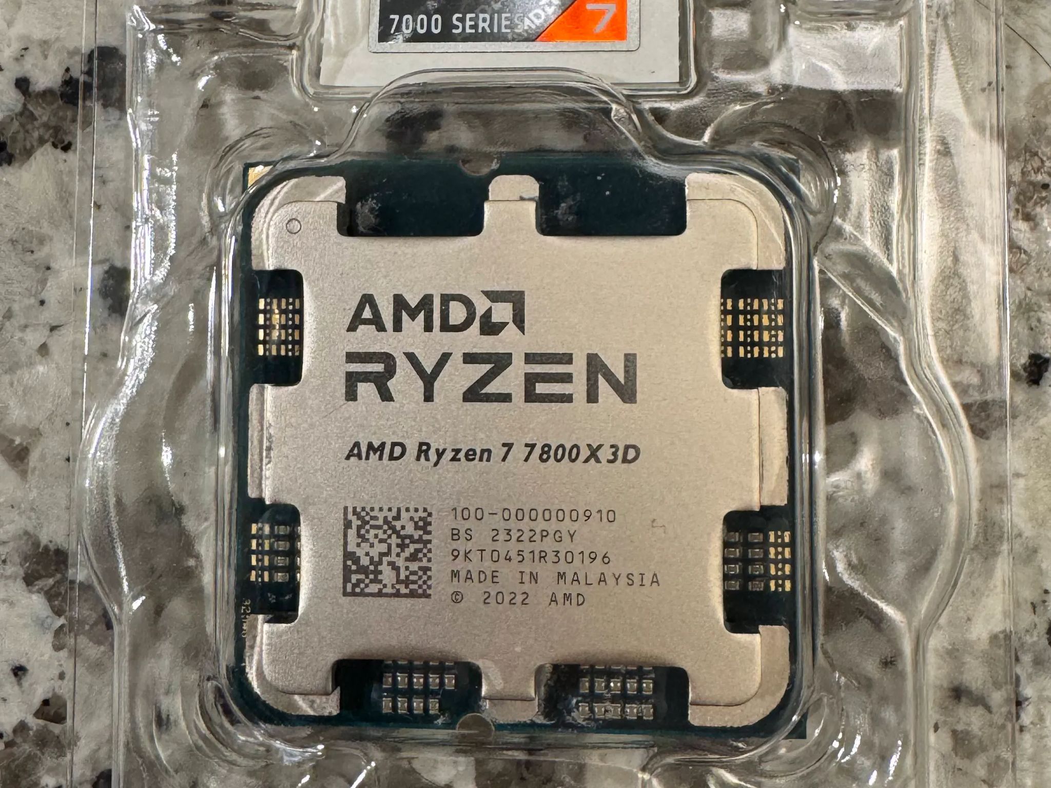 Pre owned 7800X3D CPU in original box