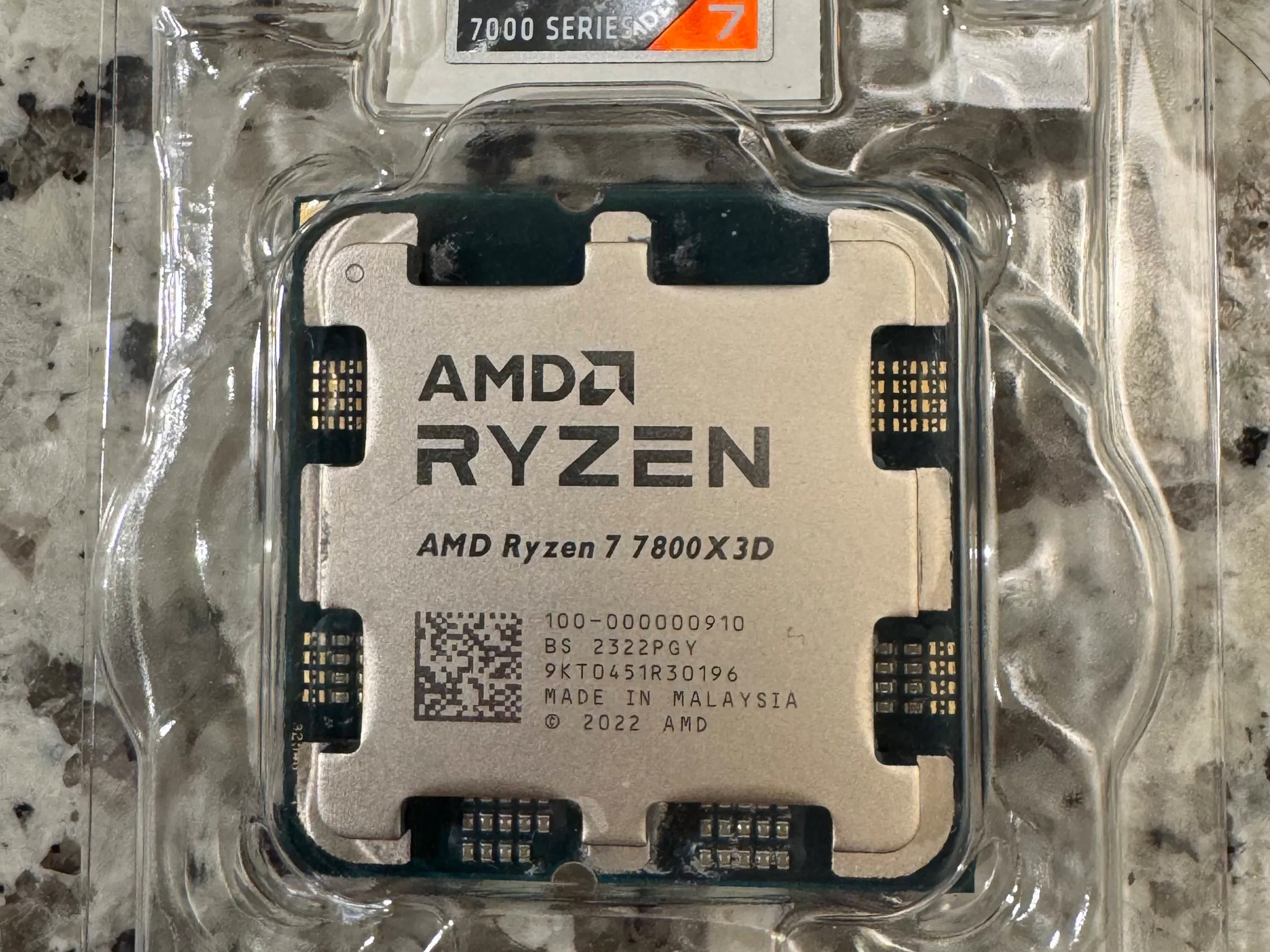 Pre owned 7800X3D CPU in original box