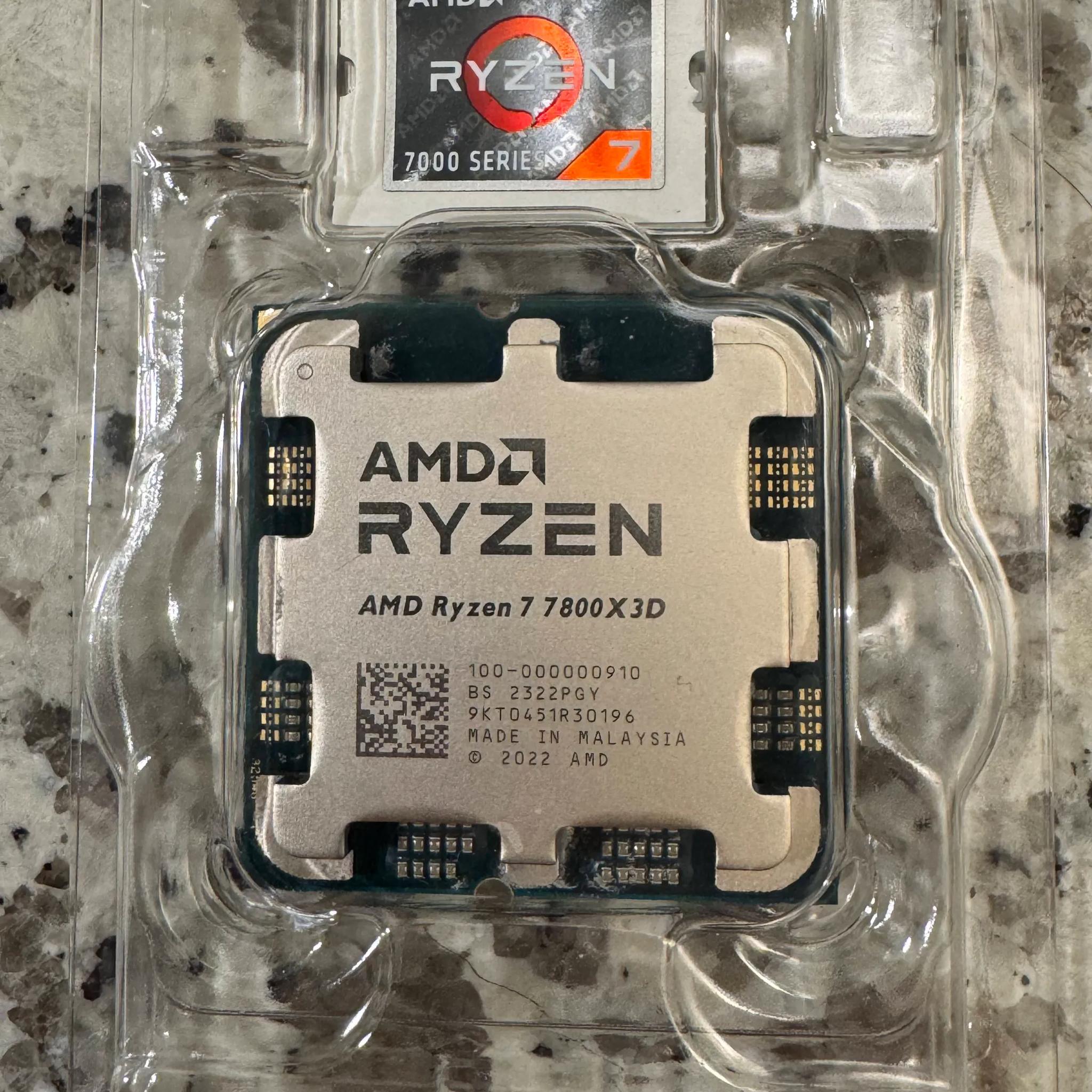 Pre owned 7800X3D CPU in original box