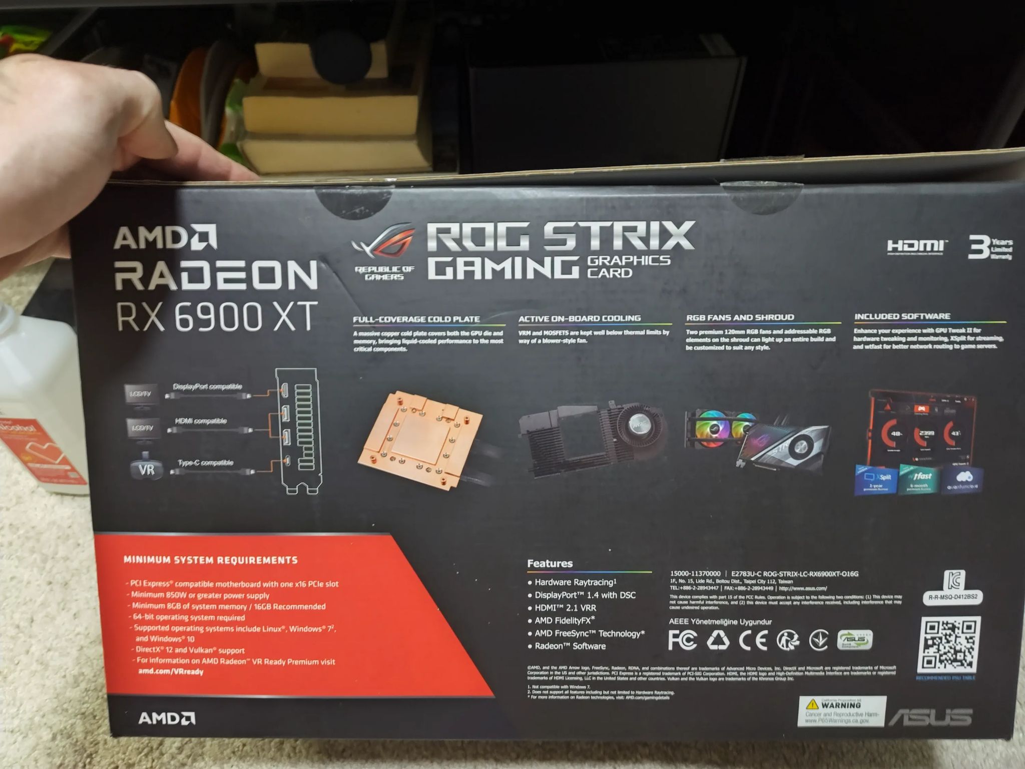 AMD Radeon 6900XT ROG STRIX gaming GPU