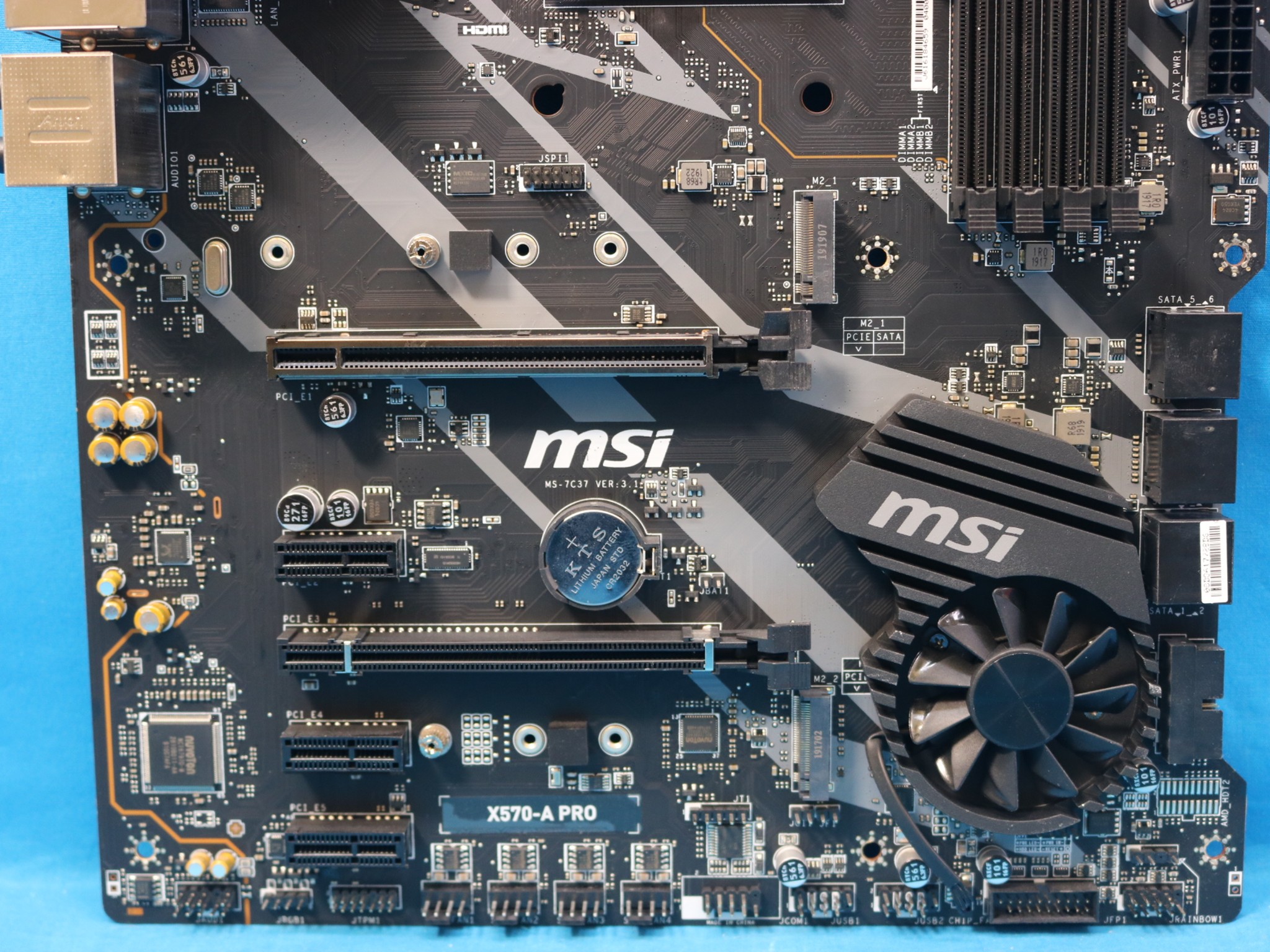 MSI X570-A PRO AMD Socket AM4 PCIe 4.0 DDR4 ATX Desktop Motherboard No I/O Shield