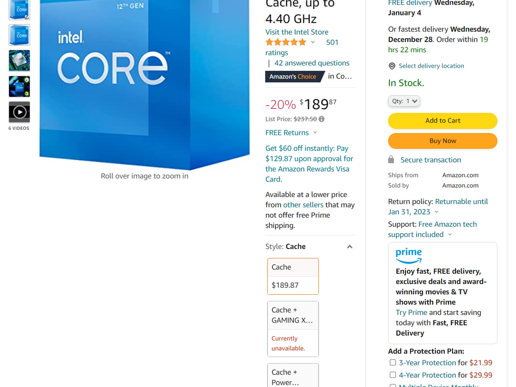 BNIB/Sealed CPU/Mobo Combo! Intel i5-12400, Asrock B660m Pro RS, TP-link AC600 PCIe Wifi Adaptor