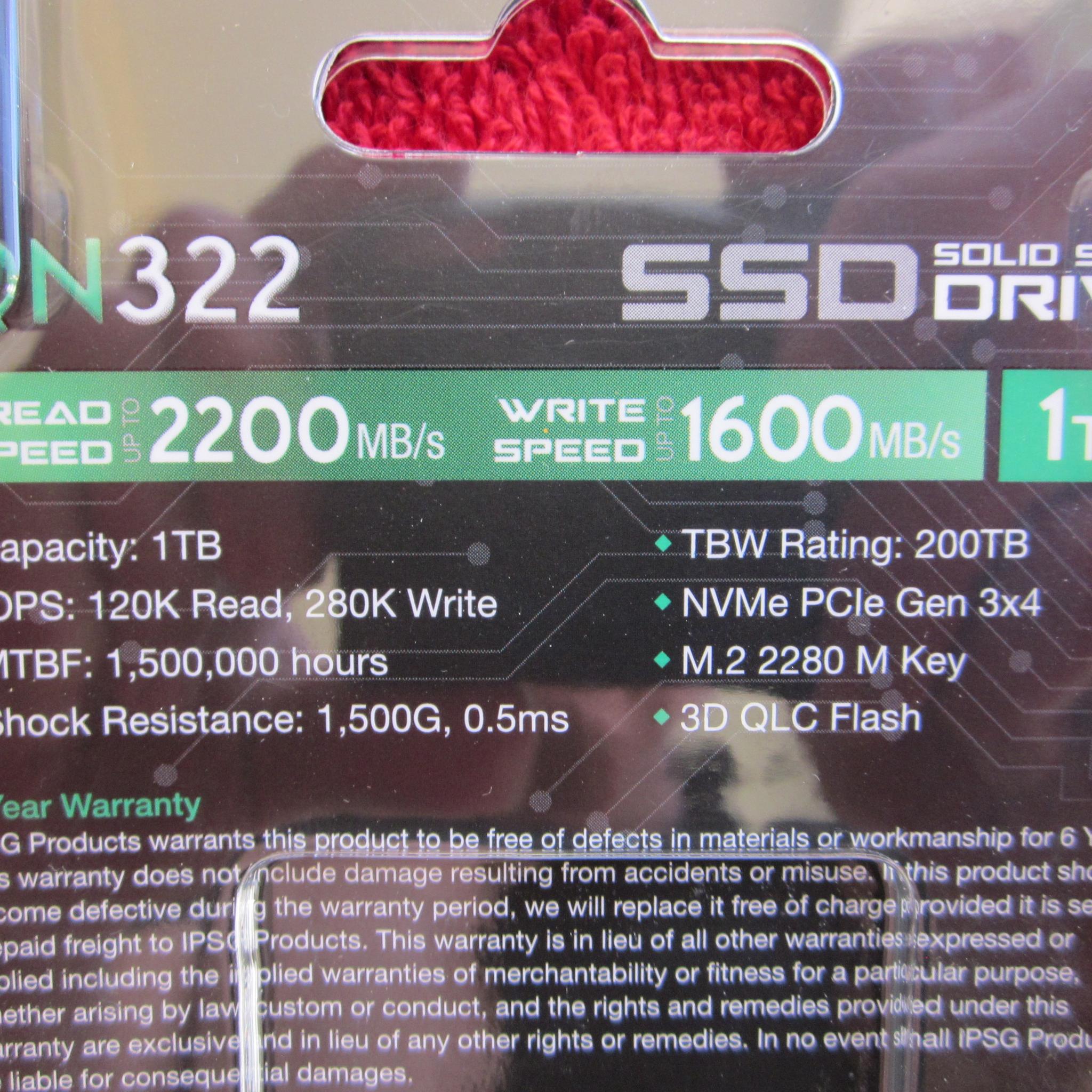 New Sealed Inland QN322 M.2 NVME 1TB SSD