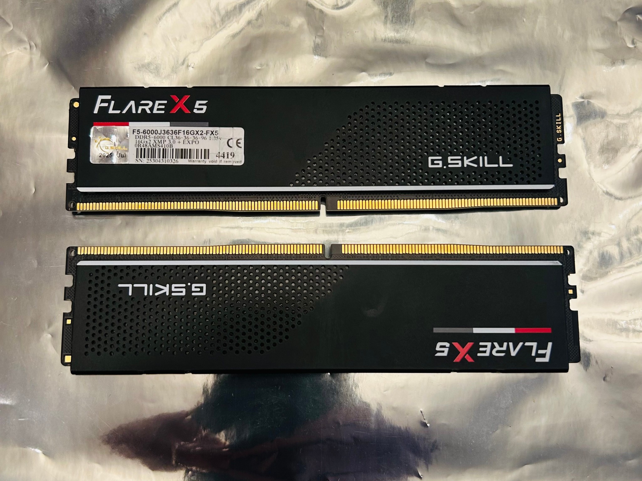 1 teamgroup & 1 Gskill 2X32GB kits 6000Mhz DDR5