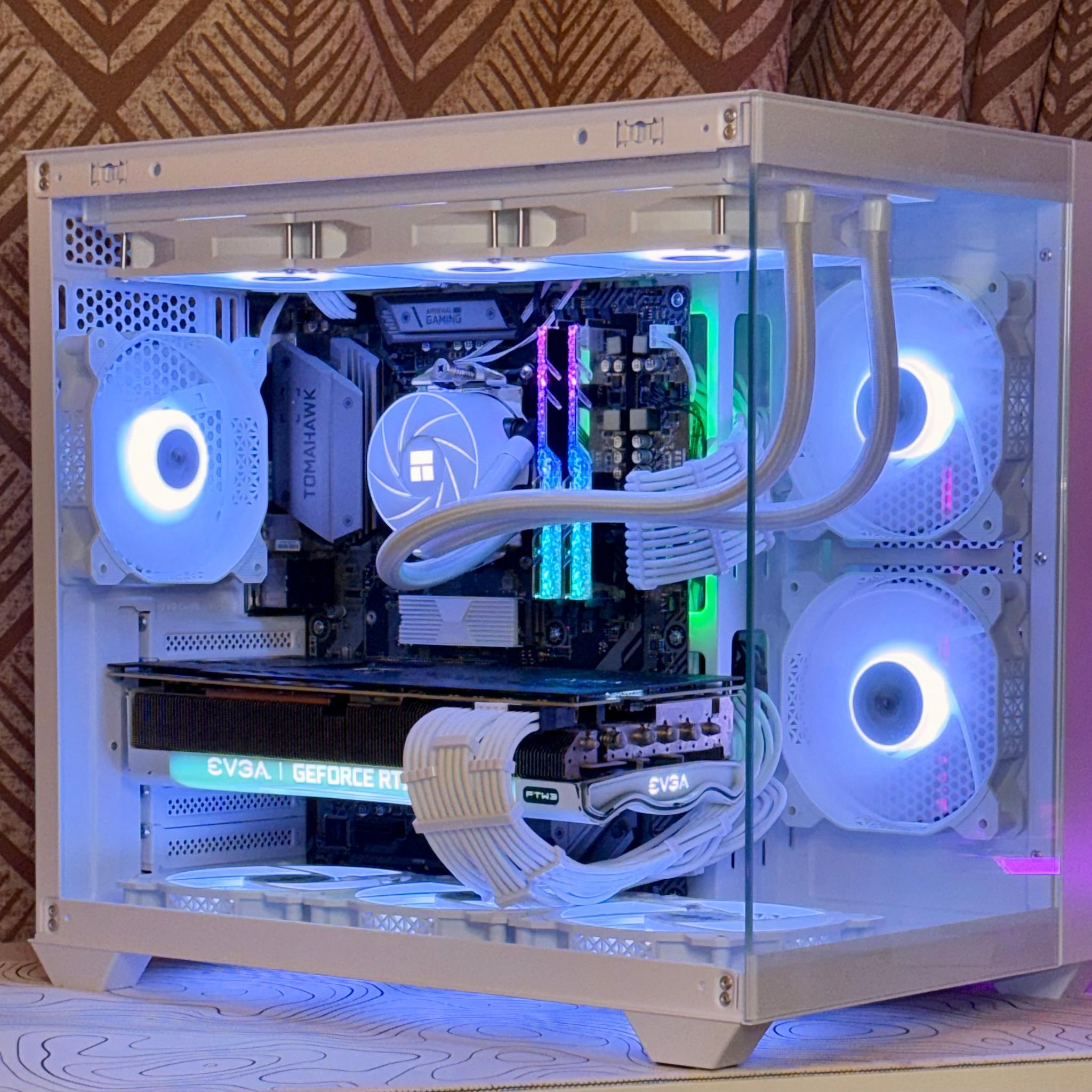 White Ranger Gaming PC | RTX 3080 FTW3 Ultr + Ryzen 7 3700X – (Free Xbox One X)