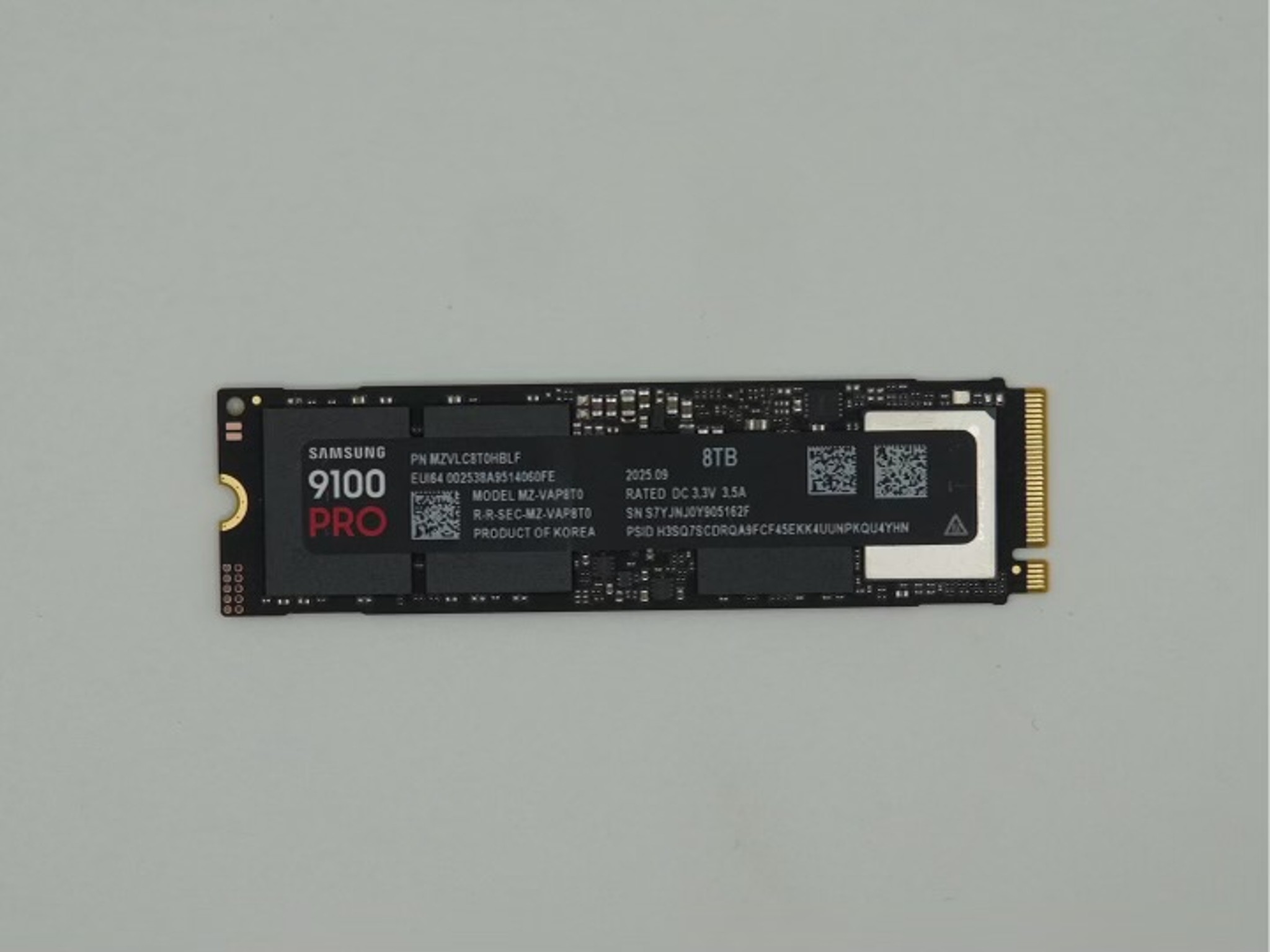 SAMSUNG 9100 8TB PCIe 5.0 SSD NVME