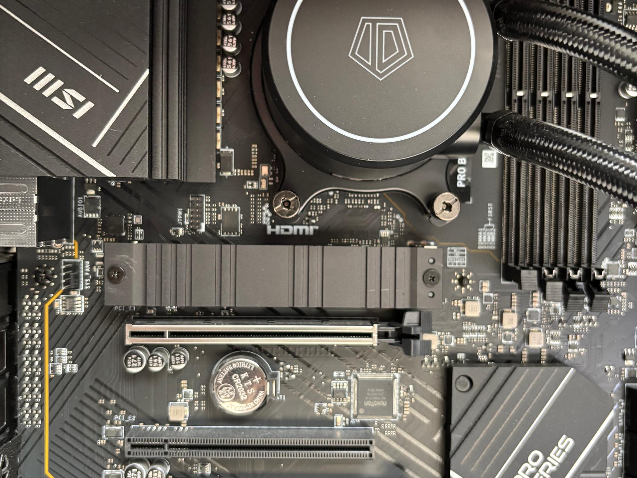 MSI Mother Board, Ryzen CPU, AIO Liquid Cooler
