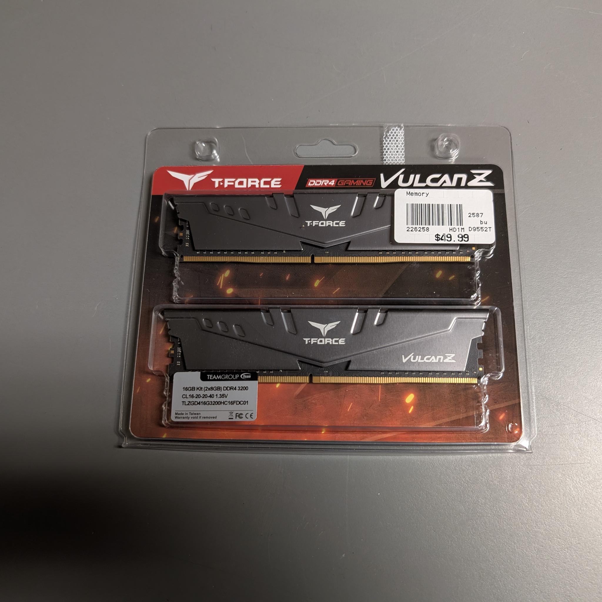T- Force Vulcan Z DDR 4 3200 CL 16