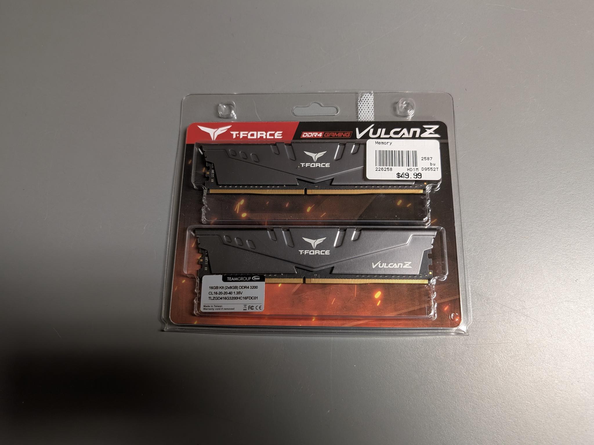 T- Force Vulcan Z DDR 4 3200 CL 16