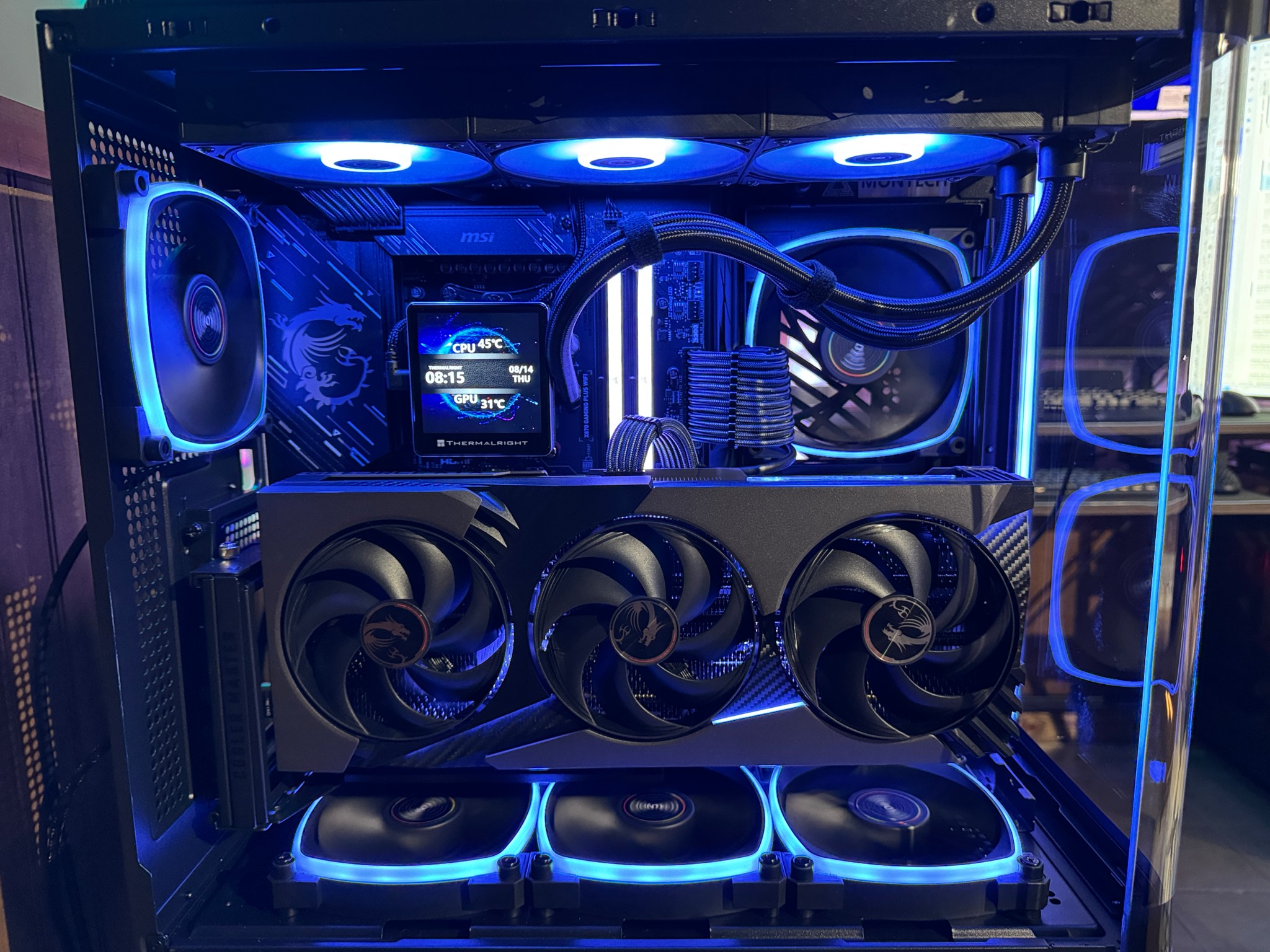Custom Gaming PC MSI Vanguard 5070ti 16GB, Ryzen 7800x3d, MSI X870 Motherboard, 32GB DDR5. 1440p 4k