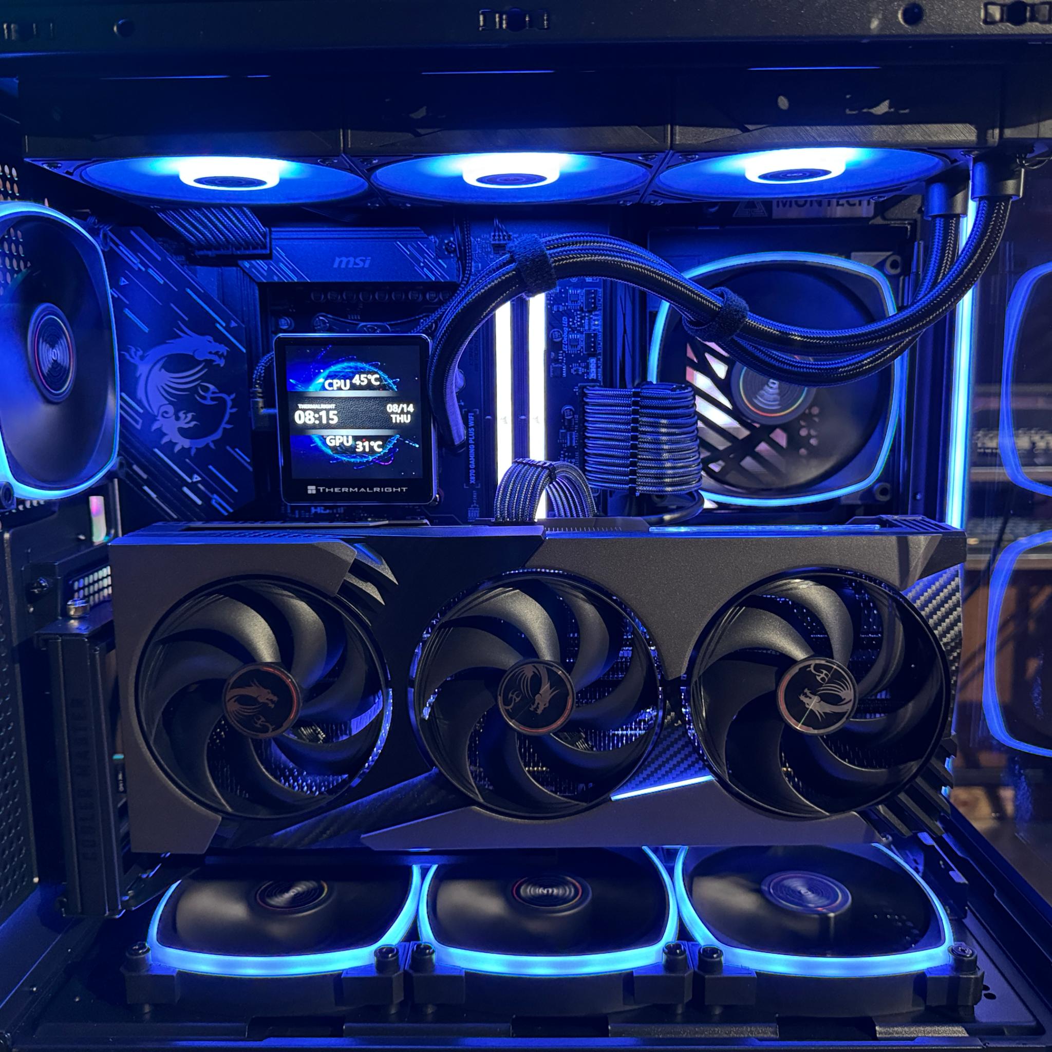 Custom Gaming PC MSI Vanguard 5070ti 16GB, Ryzen 7800x3d, MSI X870 Motherboard, 32GB DDR5. 1440p 4k