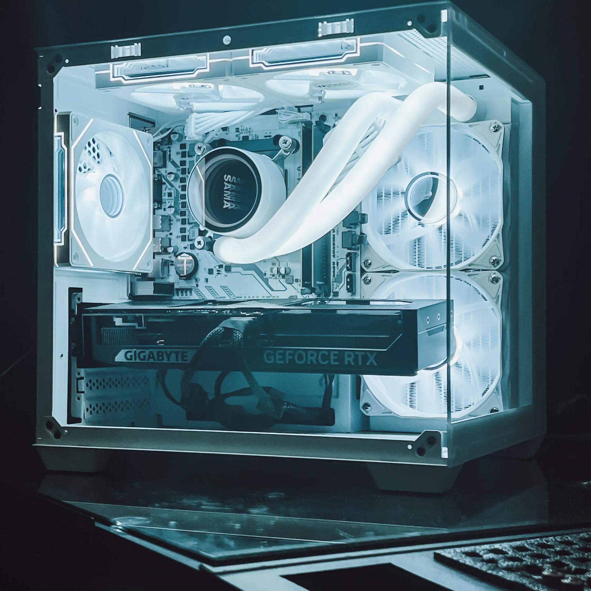 RTX 5070 Gaming PC Computer White RGB