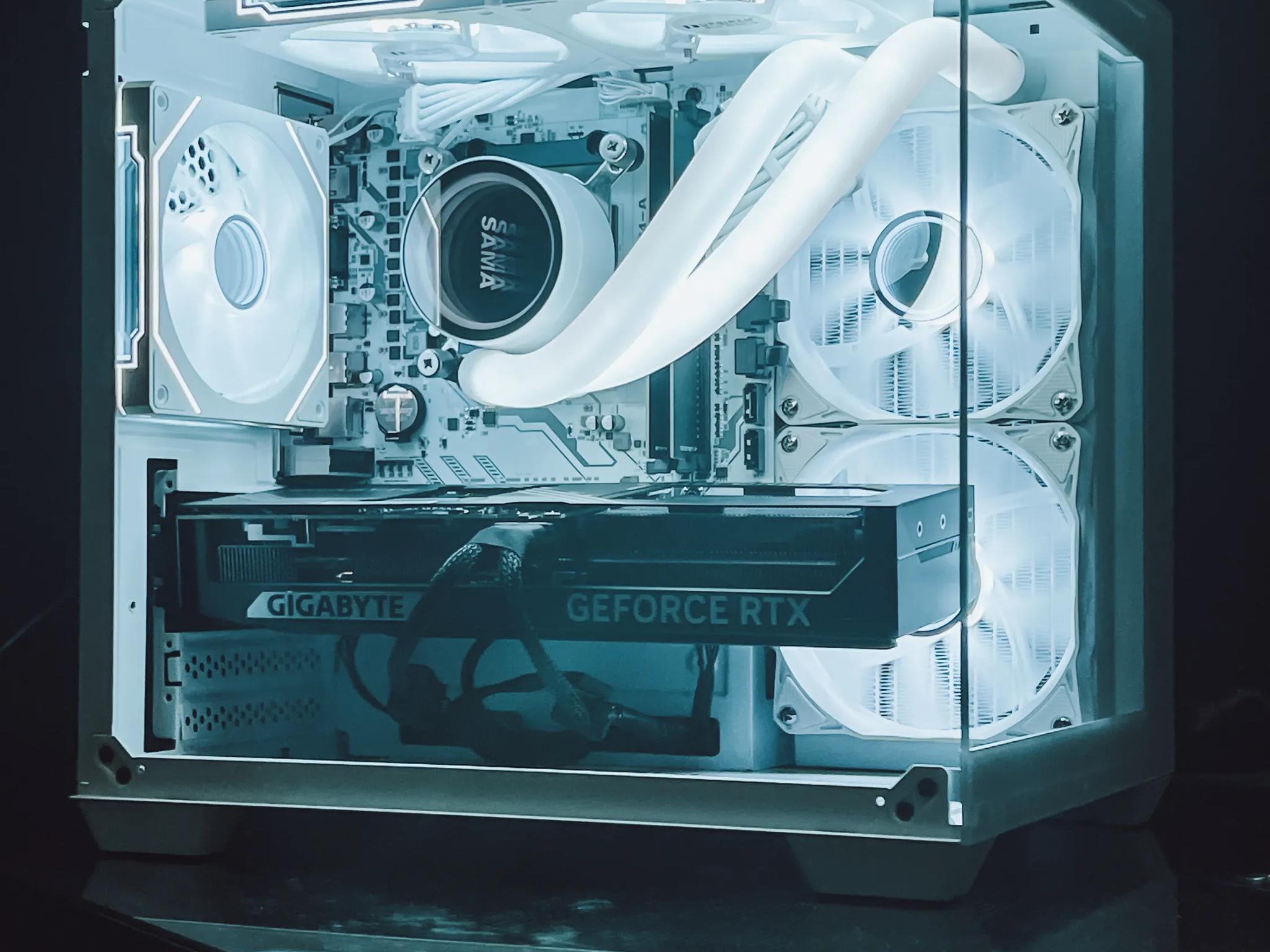 RTX 5070 Gaming PC Computer White RGB