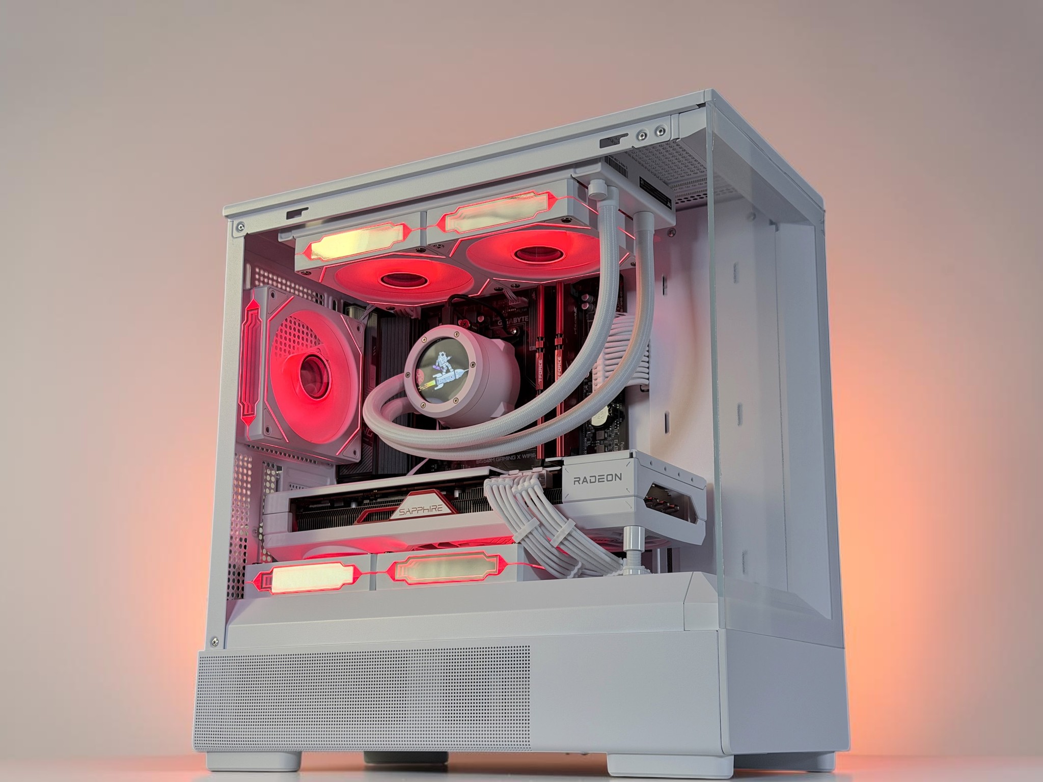 💧🧬Liquid Cooled Gaming PC🚀 AMD RX 7800 XT 16GB🚀AMD Ryzen 7 5800X🚀 32GB DDR4🚀 1.3TB SSD
