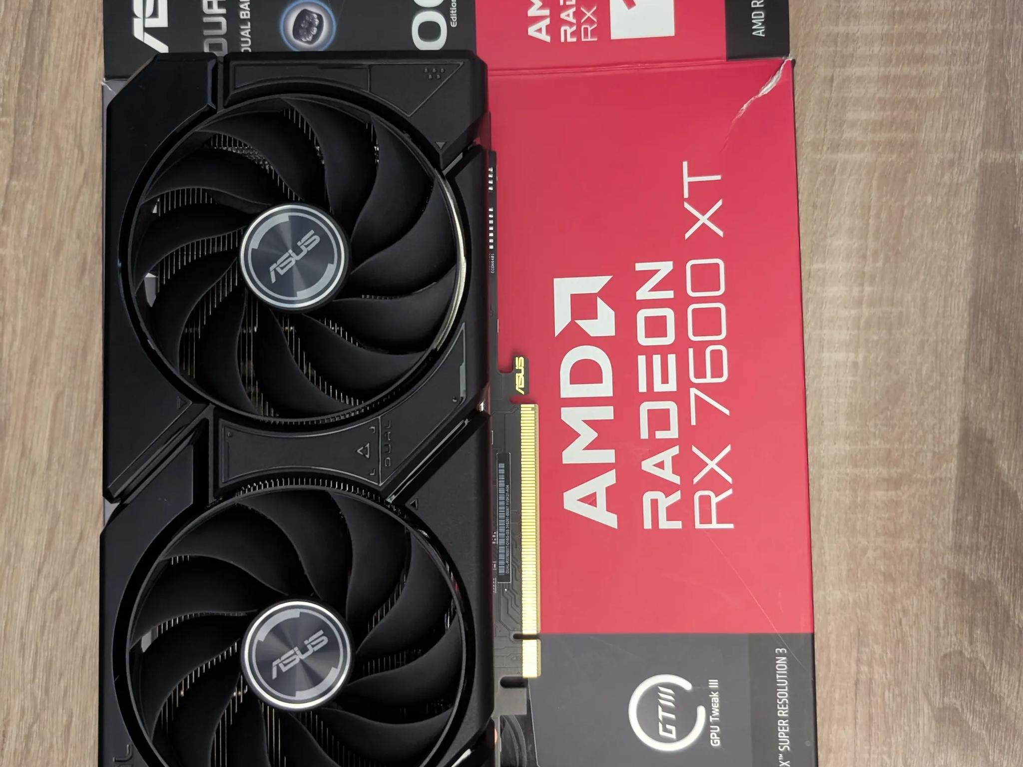 LIKE NEW - ASUS DUAL SERIES RX 7600XT 16GB