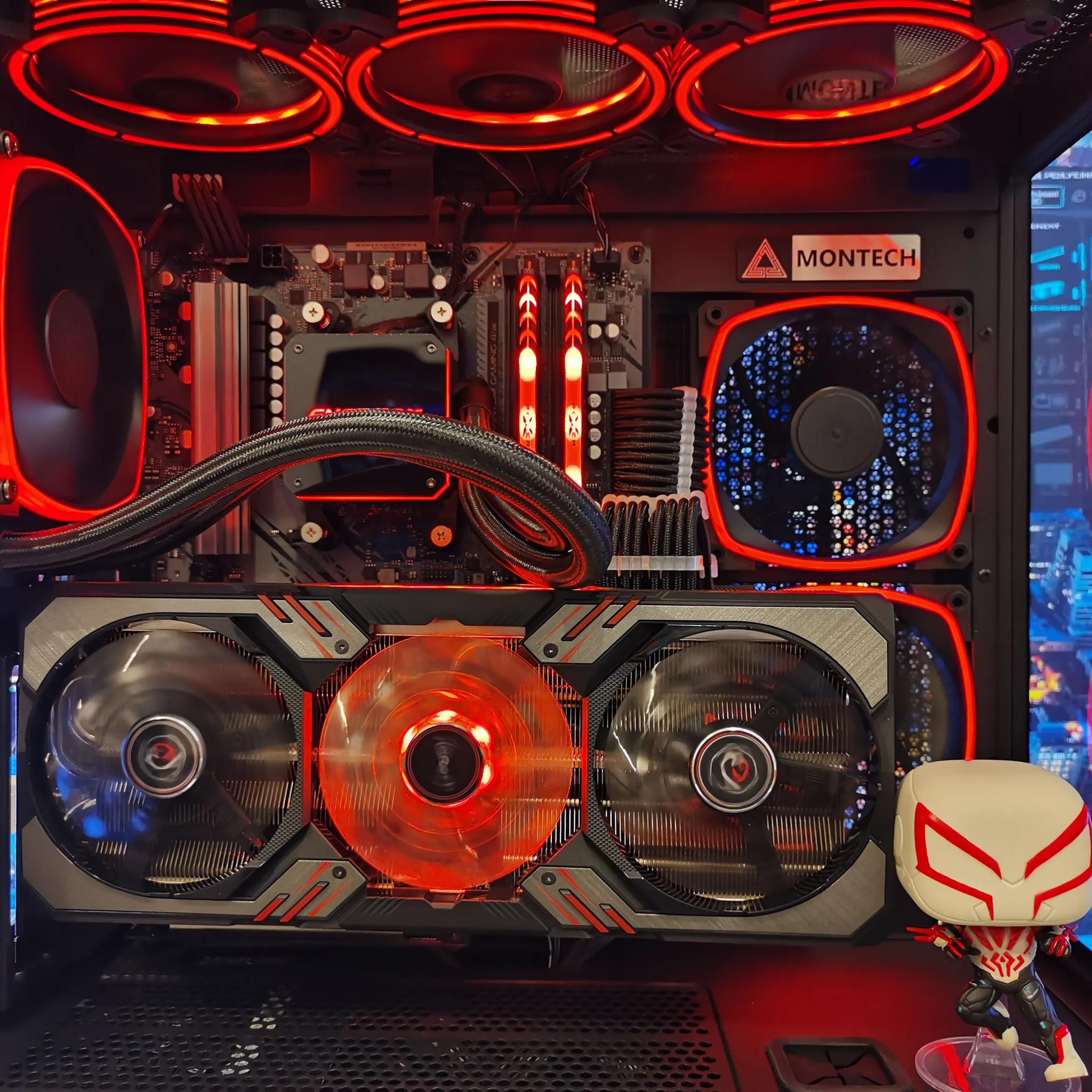 🕸️🕷️Spiderman🕸️🕷️-Gaming PC-AMD  RX 6750 XT 12GB-AMD Ryzen 7 5700G 8-Core-32GB DDR4-1TB NVME