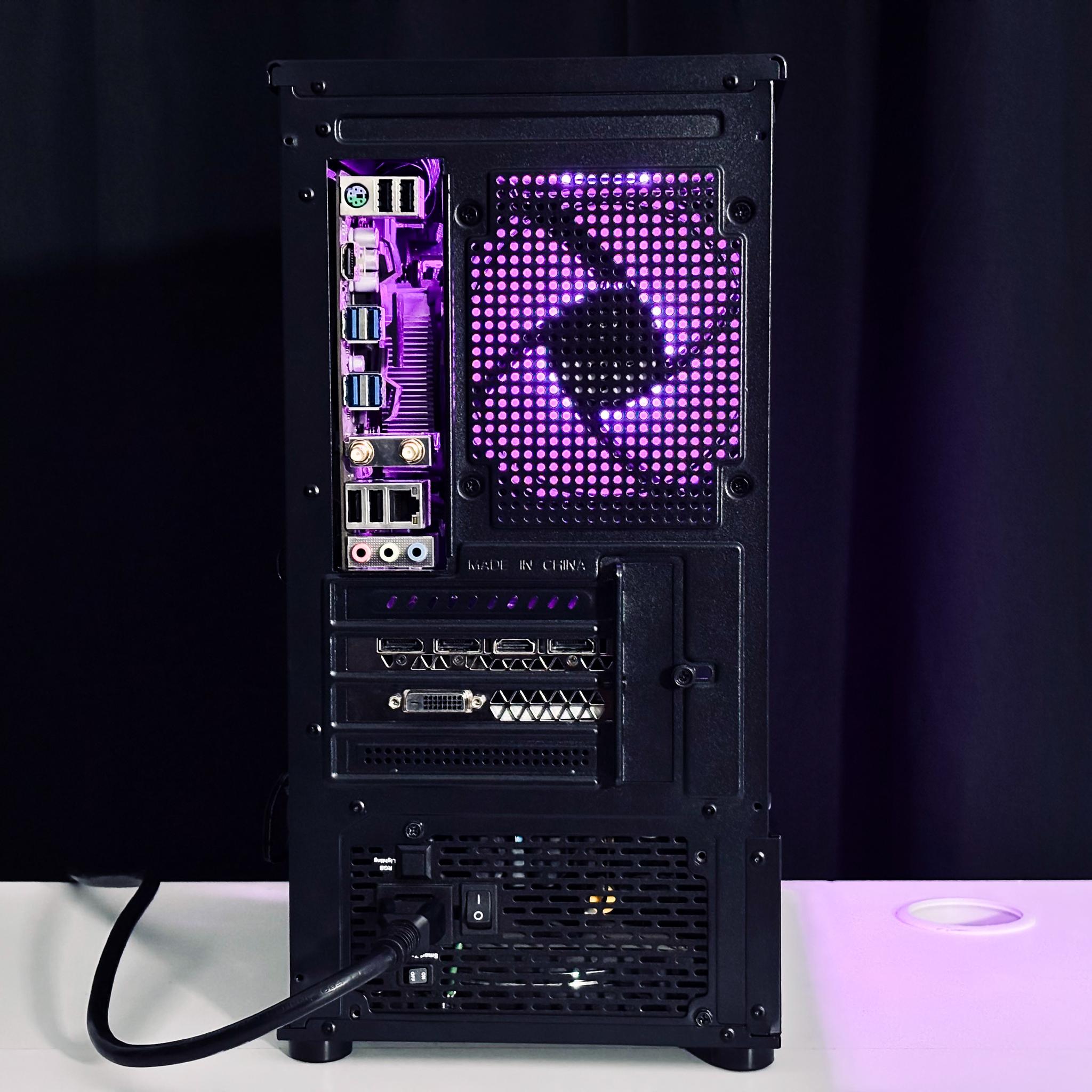 💜☂️🖤 Black Gaming PC - GTX 1070 / Ryzen 7 2700 / 16GB Ram / 1TB HDD / WIFI + BT 💜☂️🖤