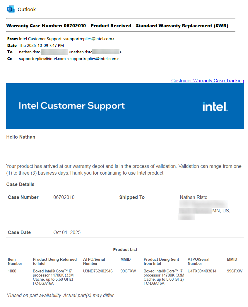 NIB Intel® Core™ i7-14700K - Core i7 20-Core (8P+12E) LGA 1700 125W Intel UHD Graphics 770