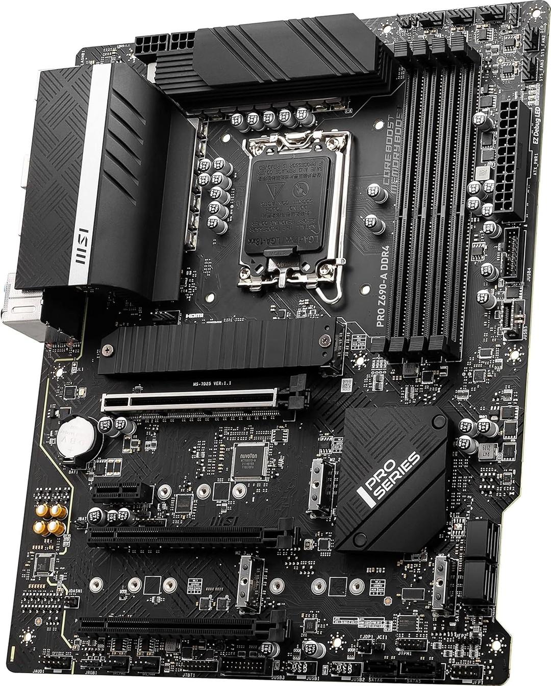 MSI PRO Z690-A DDR4 Intel LGA 1700 Z690 ATX M.2 Desktop Motherboard A