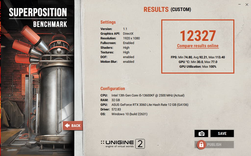 RTX 3060 12GB Asus Phoenix V2
