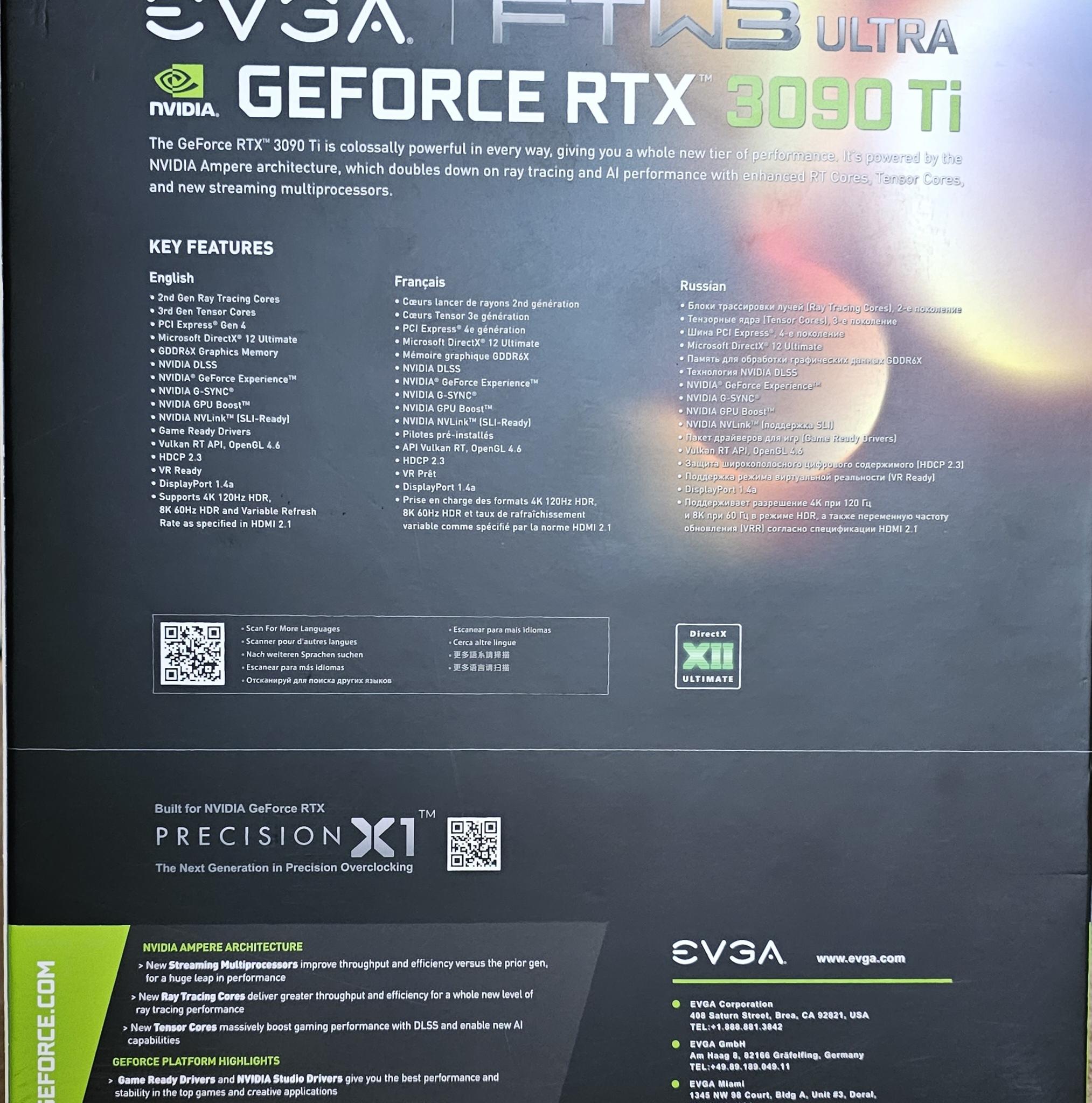 *LIKE NEW* EVGA NVIDIA RTX3090TI *Under Warranty*