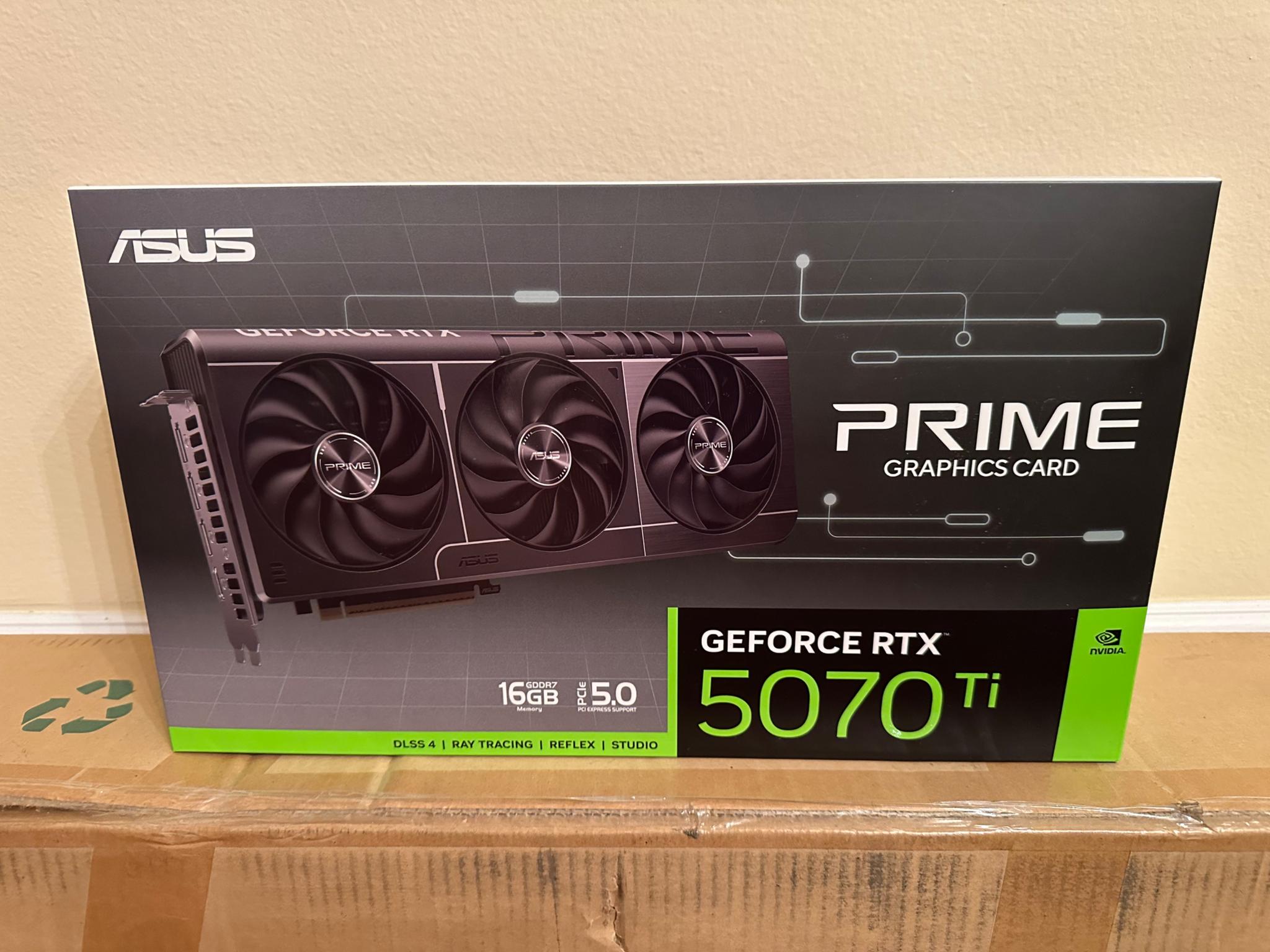 BNIB Asus RTX 5070 ti Prime 16GB