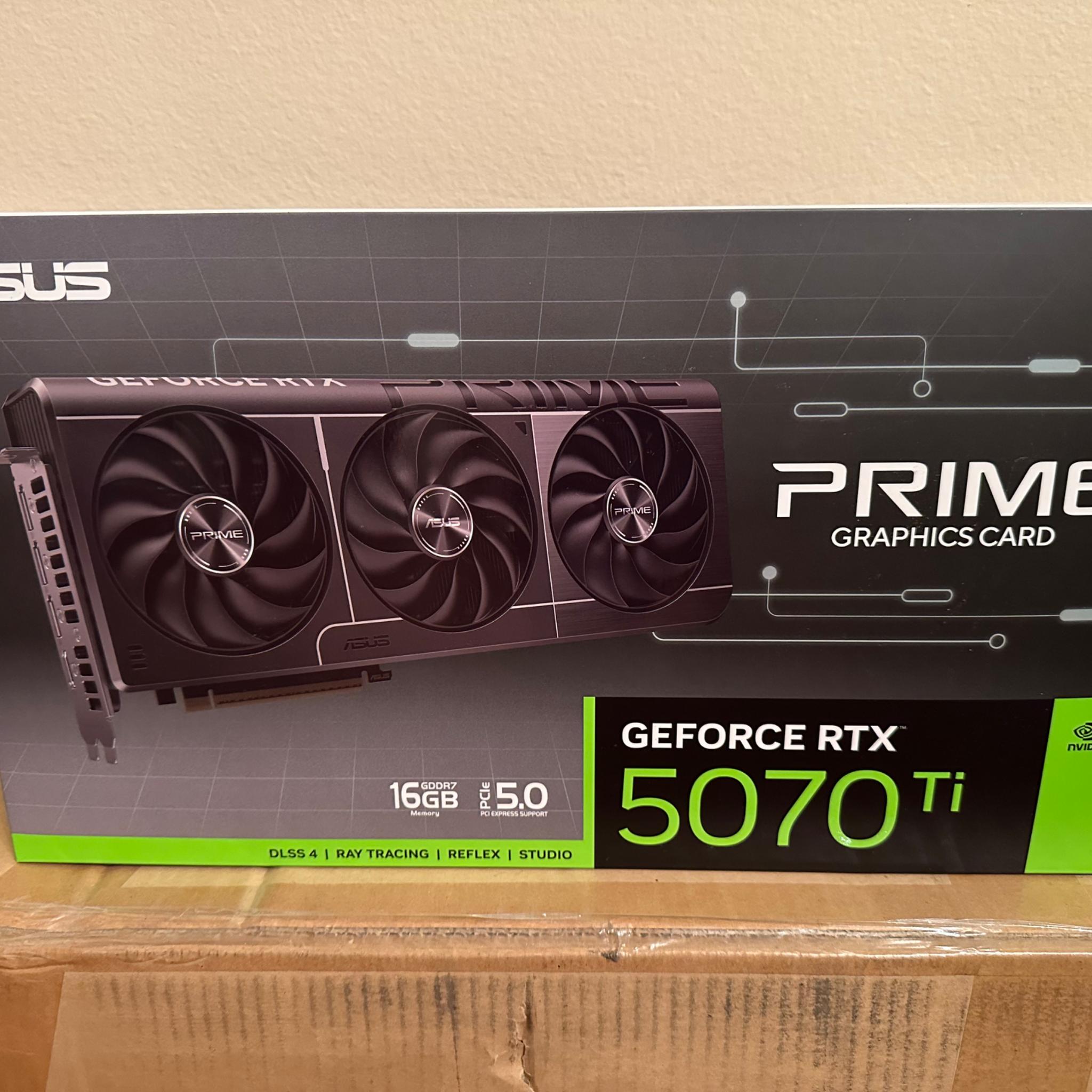 BNIB Asus RTX 5070 ti Prime 16GB