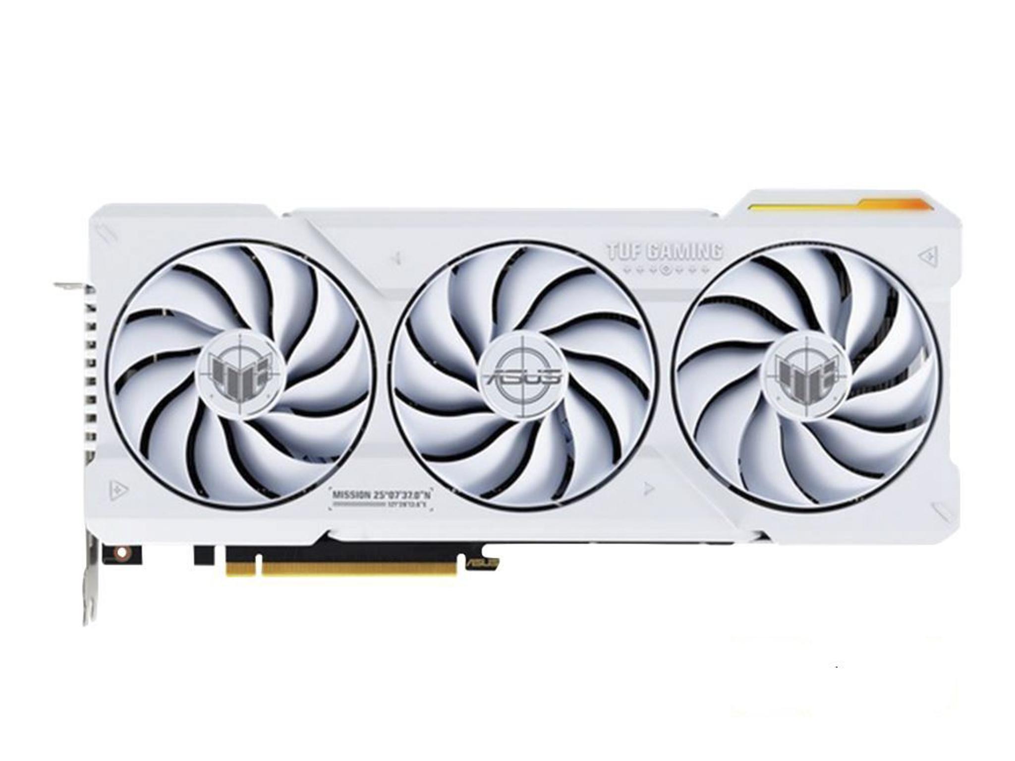 ASUS NVIDIA GeForce RTX 4070 Ti Super TUF Gaming White OC 3 Fan 16GB GDDR6X PCIe 4.0 Graphics Card