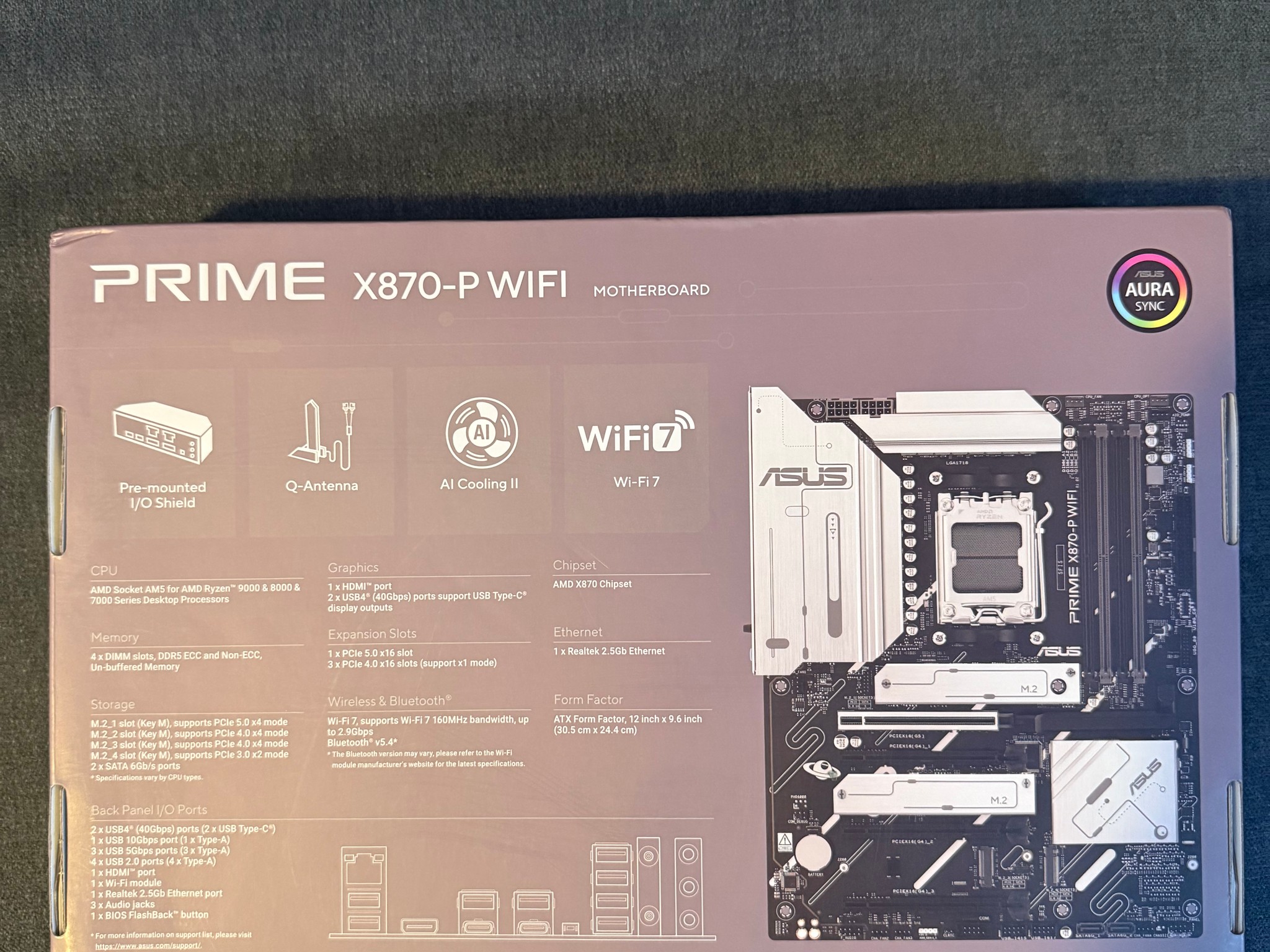 ASUS PRIME X870-P WIFI + Crucial Pro Overclocking 32GB (2x16GB) DDR5-6000 CL36