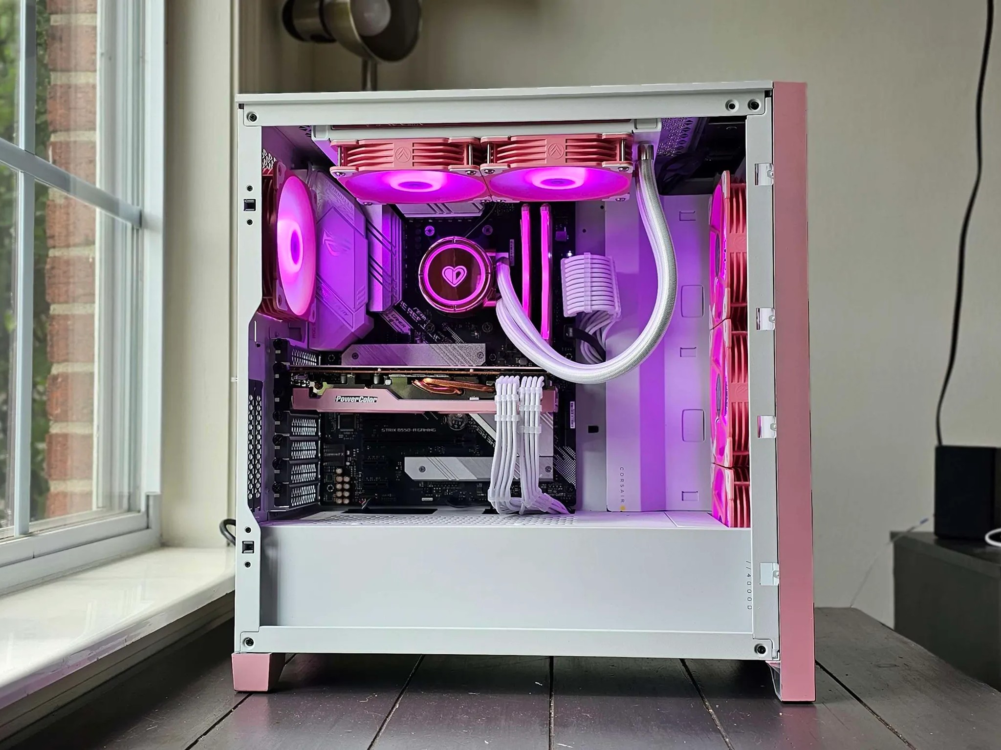 Rose 🌹 R5 5600x 6700xt 12Gb Pink Gaming pc