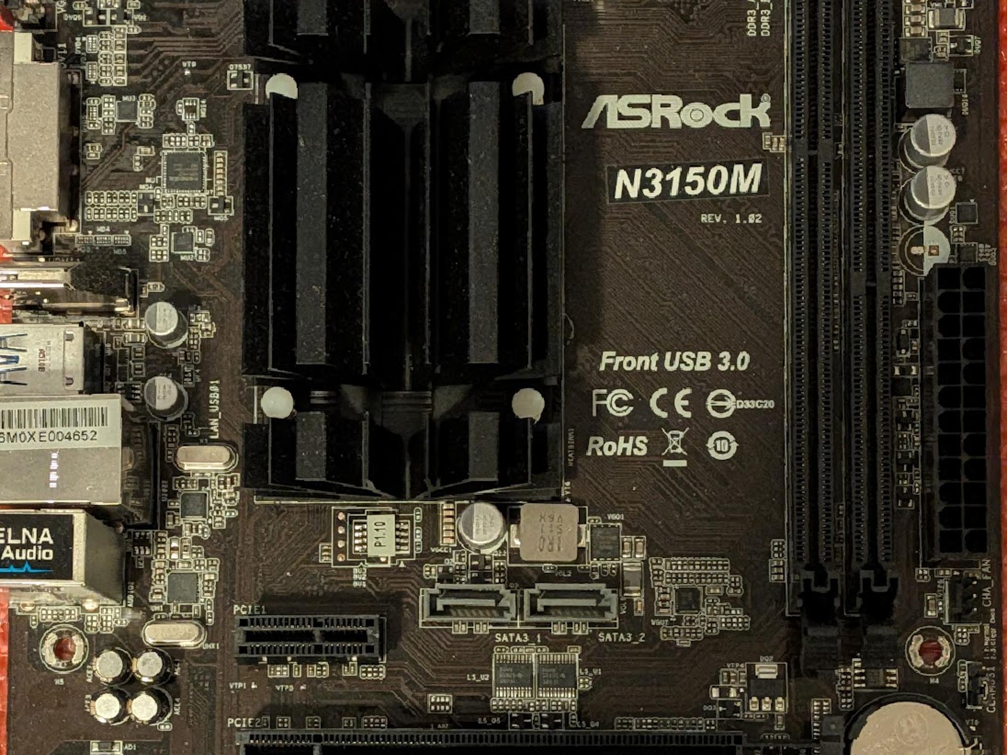 ASRock N3150M Micro ATX Form Factor Intel Motherboard, IO Shield Included