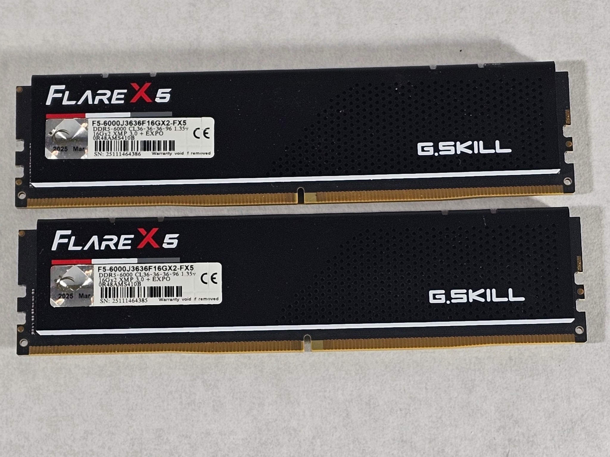 32GB DDR5 (2x16GB) CL32 6000MT/s XMP G.Skill Flare X5