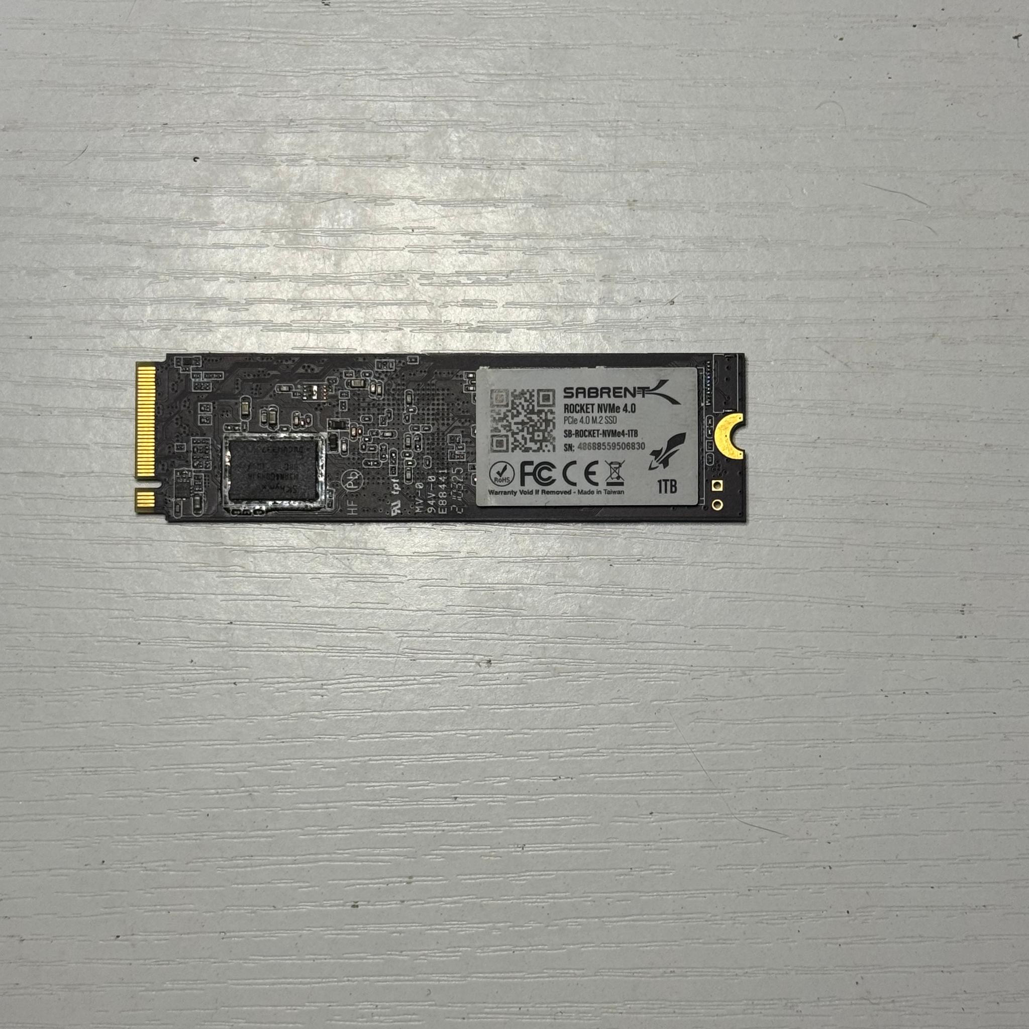 1TB SSD NVMe 4.0