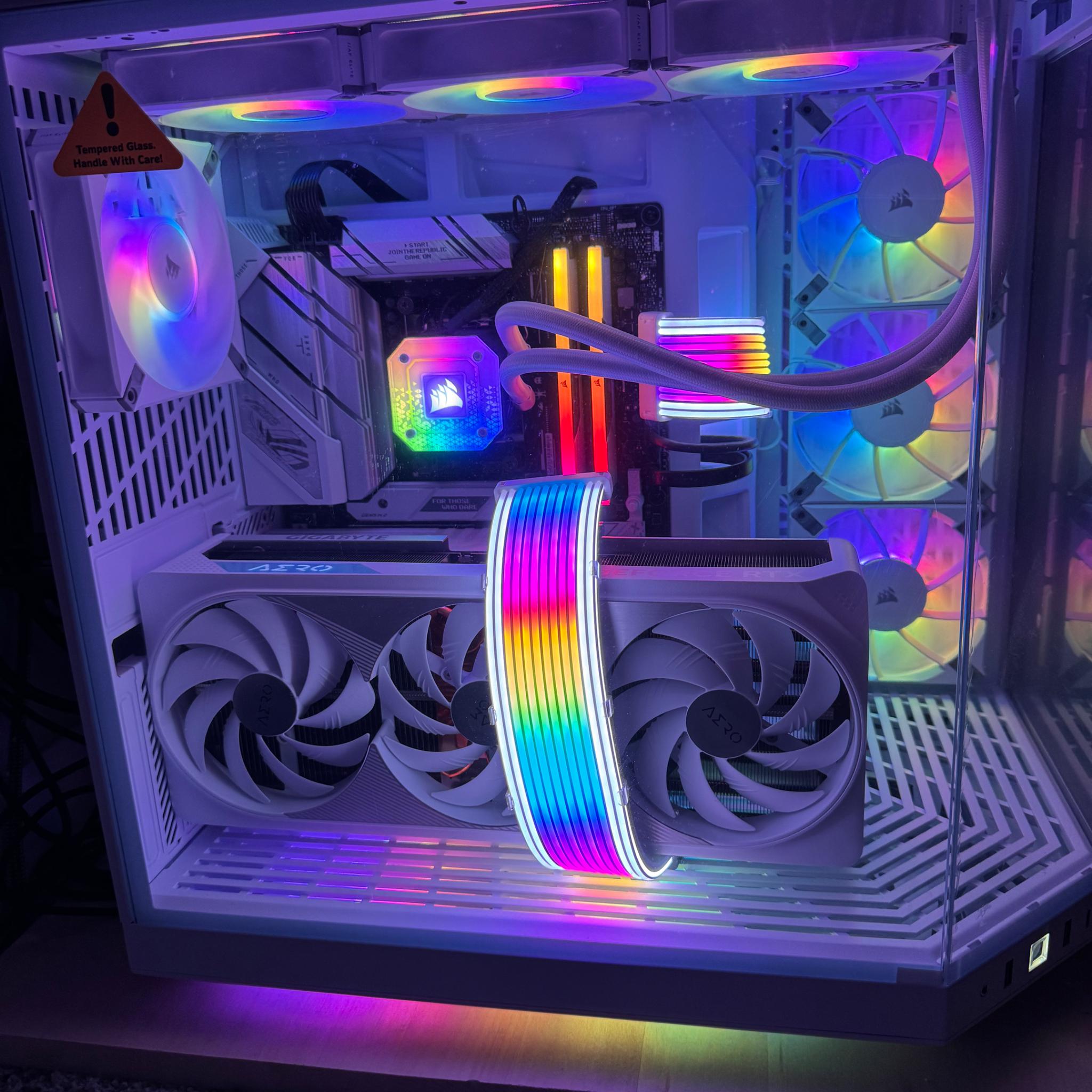 1440/4K Ultimate Whiteout Gaming PC | Nvidia RTX 4090 | Ryzen 7 7800x3d