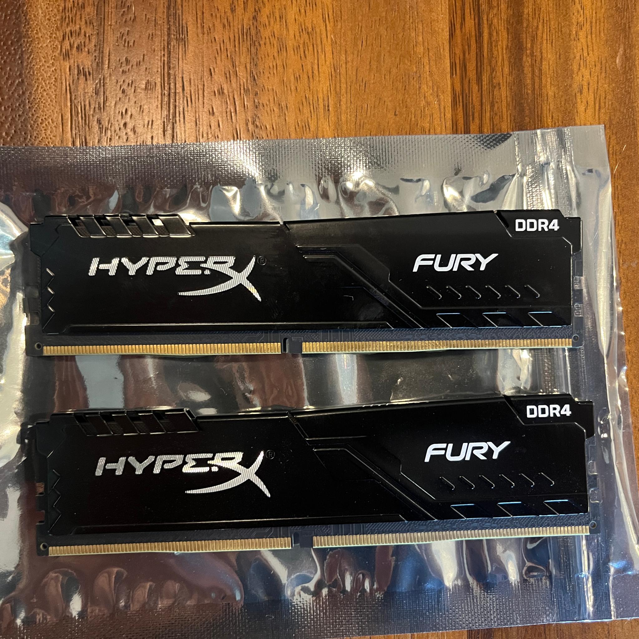 Kingston HyperX Fury 16GB (2x8GB) DDR4 3200MHz CL16 Desktop RAM Kit  HX432C16FB3K2/16