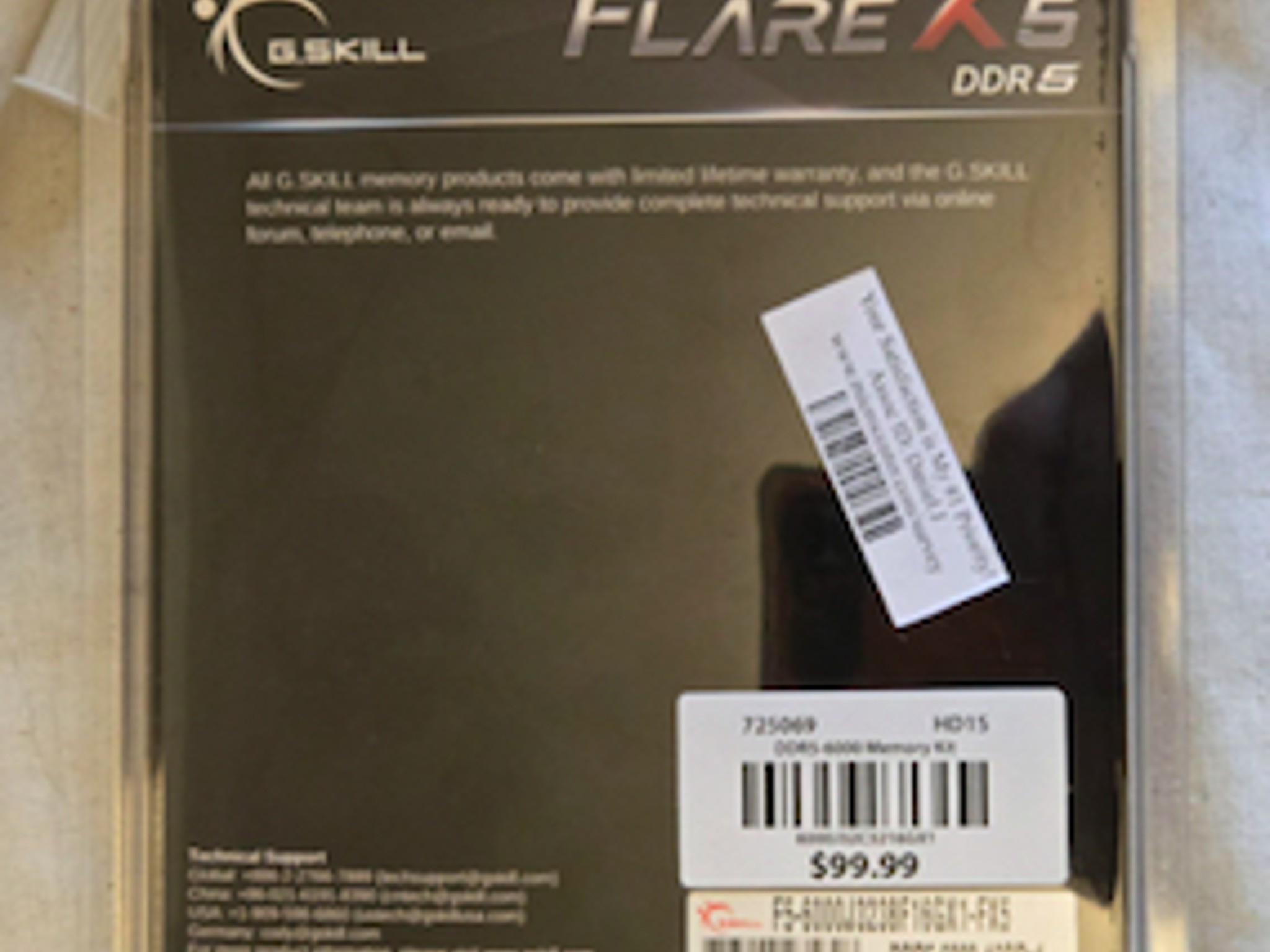 GSKILL 16GB DDR5 6000