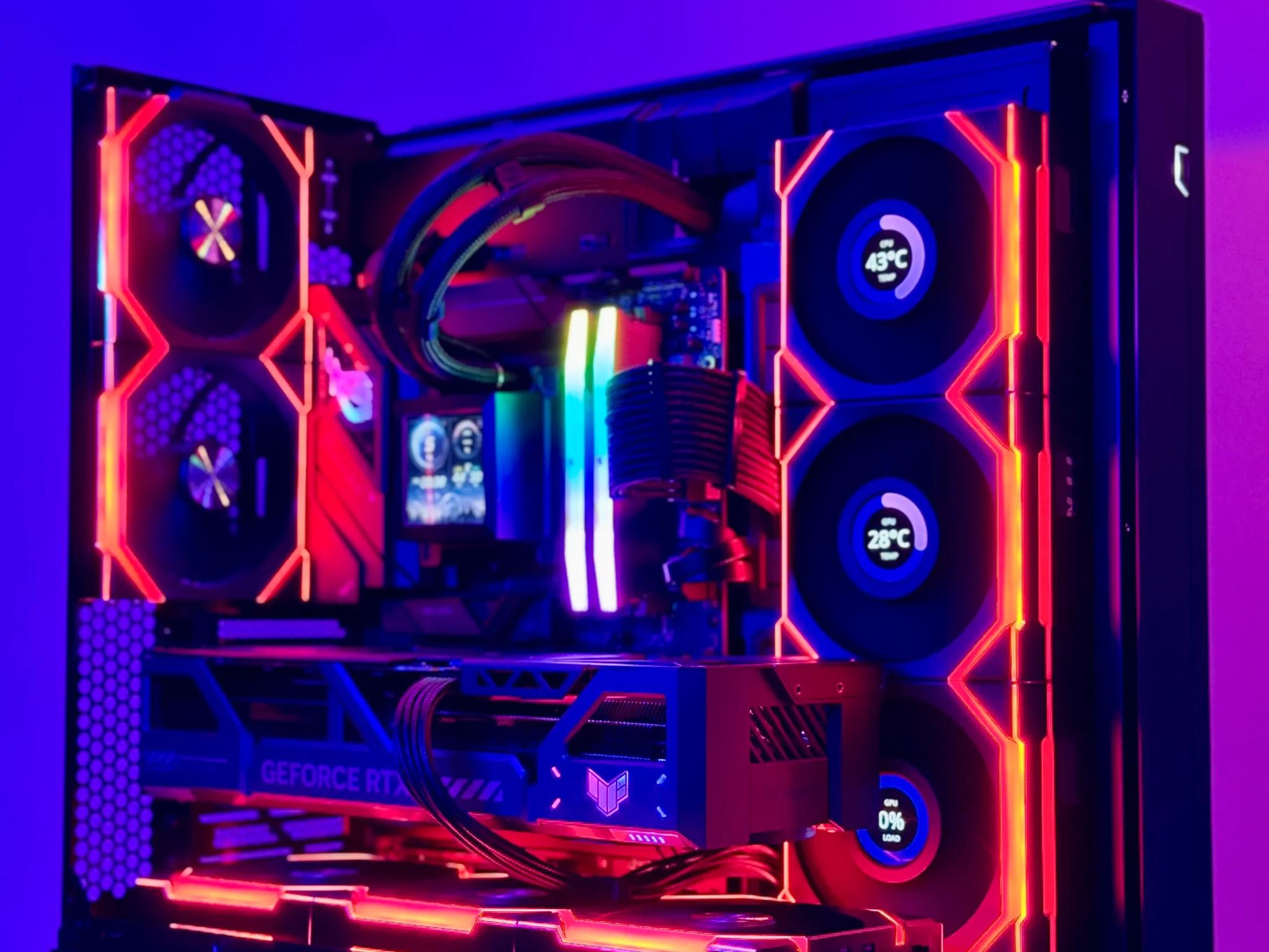 ObsidianX Gaming PC 💎 NVIDIA RTX 5080 OC, 9800X3D, 64GB RAM, 3TB NVMe SSD, ROG Strix B850 MB