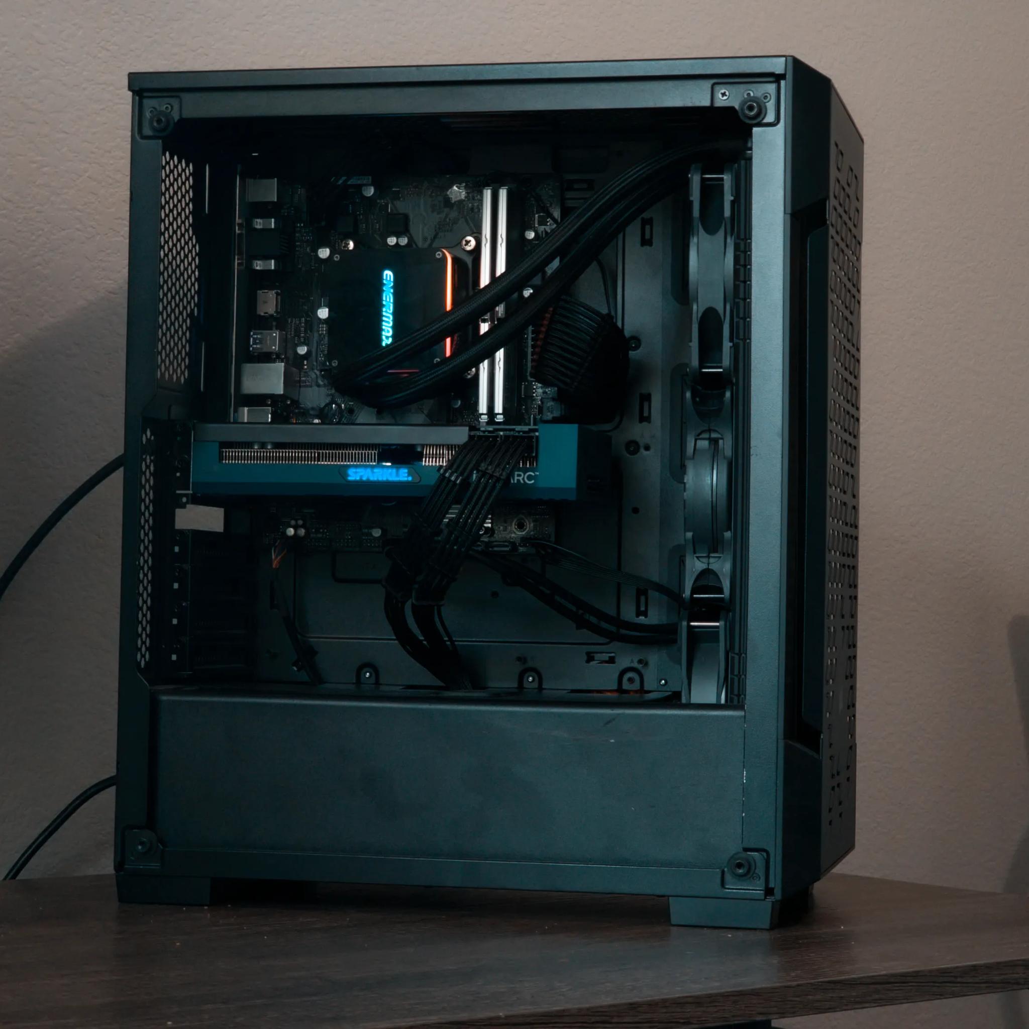 💻 Solid Gaming & Streaming PC – i7-8700 | Intel Arc A750 | 16GB DDR4 | 360mm AIO 💻