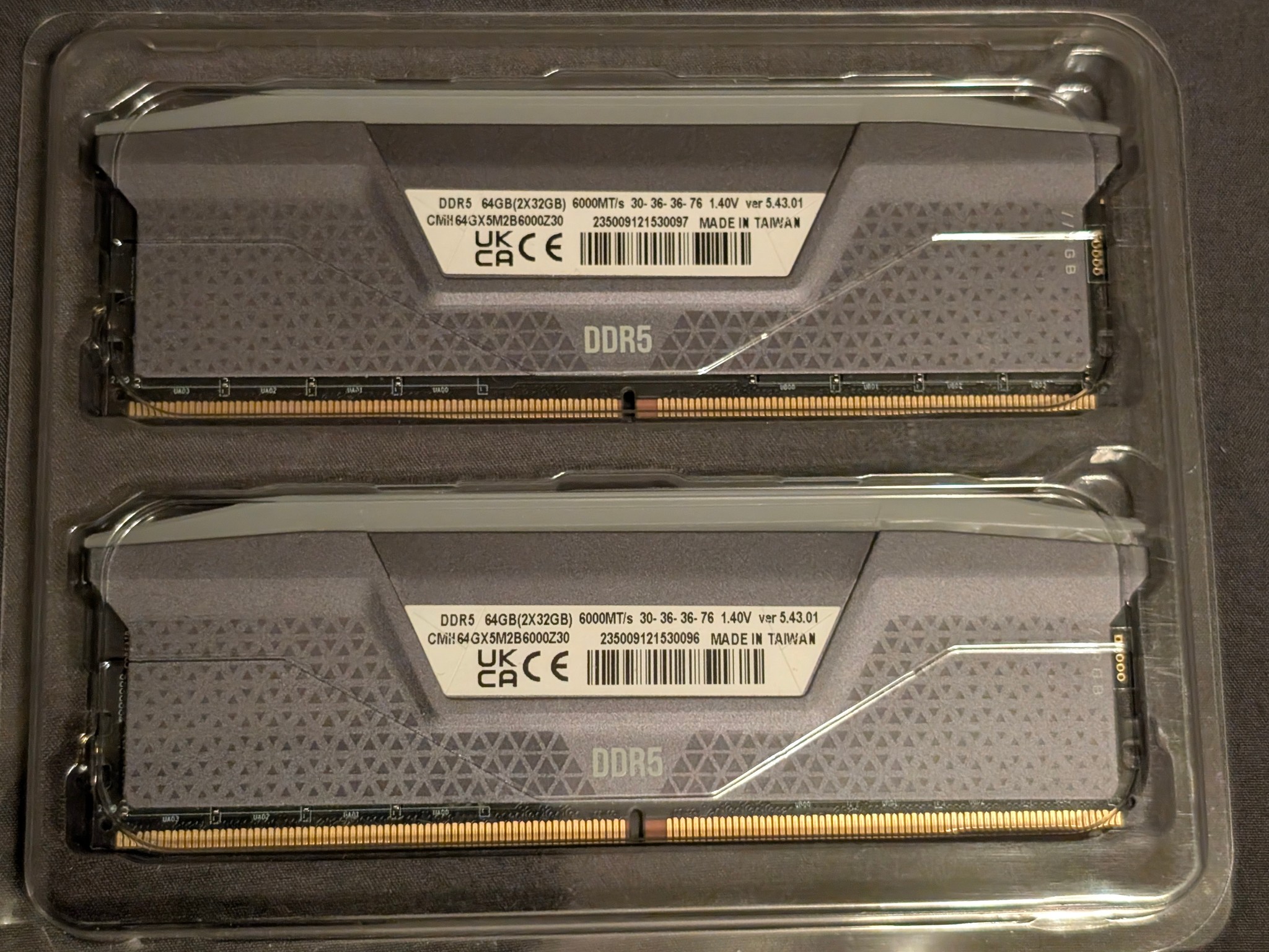 Vengeance RGB DDR5 Memory for AMD 64GB 6000Mhz CL30