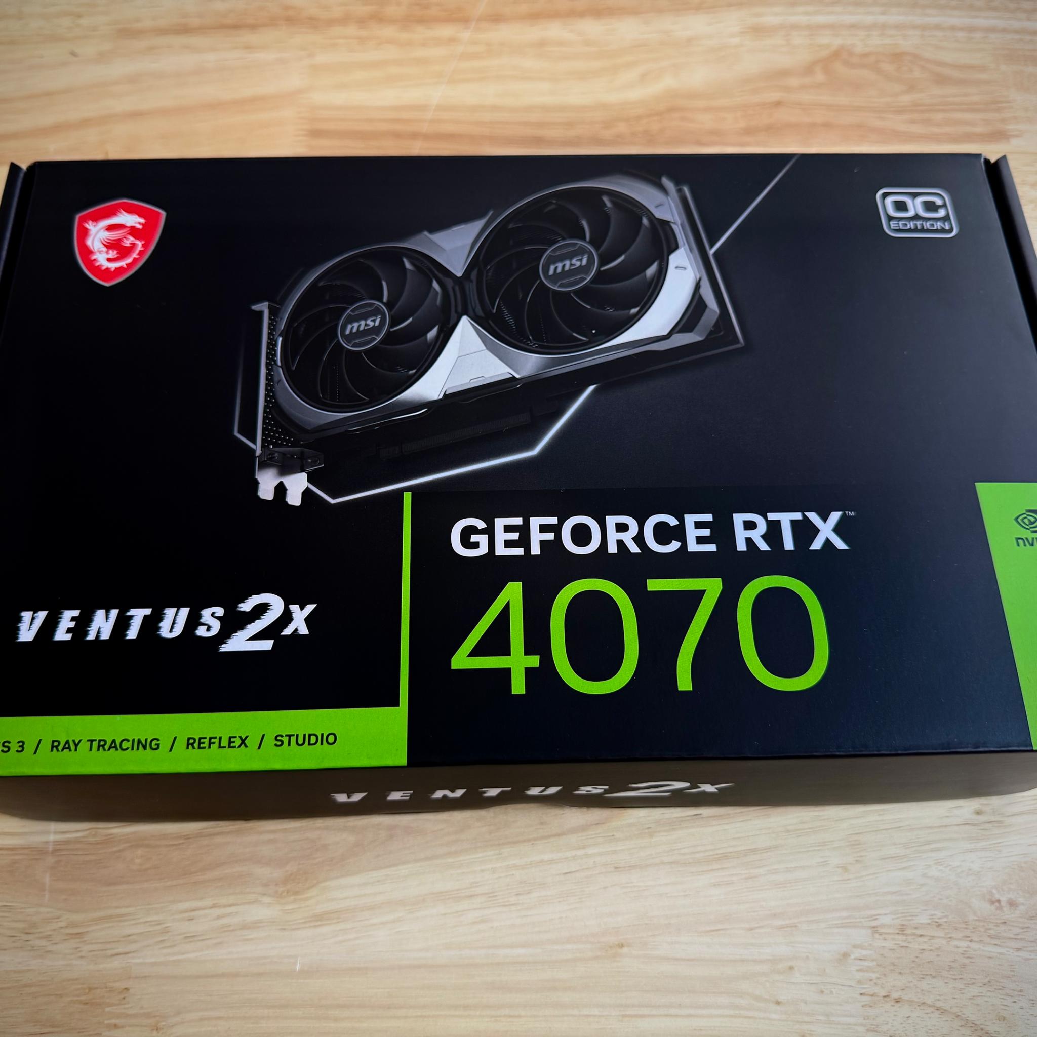 Nvidia GeForce RTX 4070 MSI Ventus2x