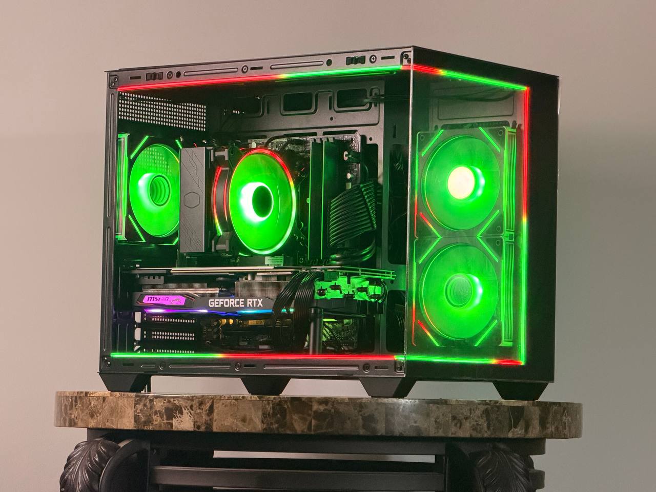 FREE SHIP 🖤🌈 Black RGB Gaming PC | RTX 2070 Super | Core i7-9700F | 512 GB SSD | 16 GB DDR4 🌈🖤