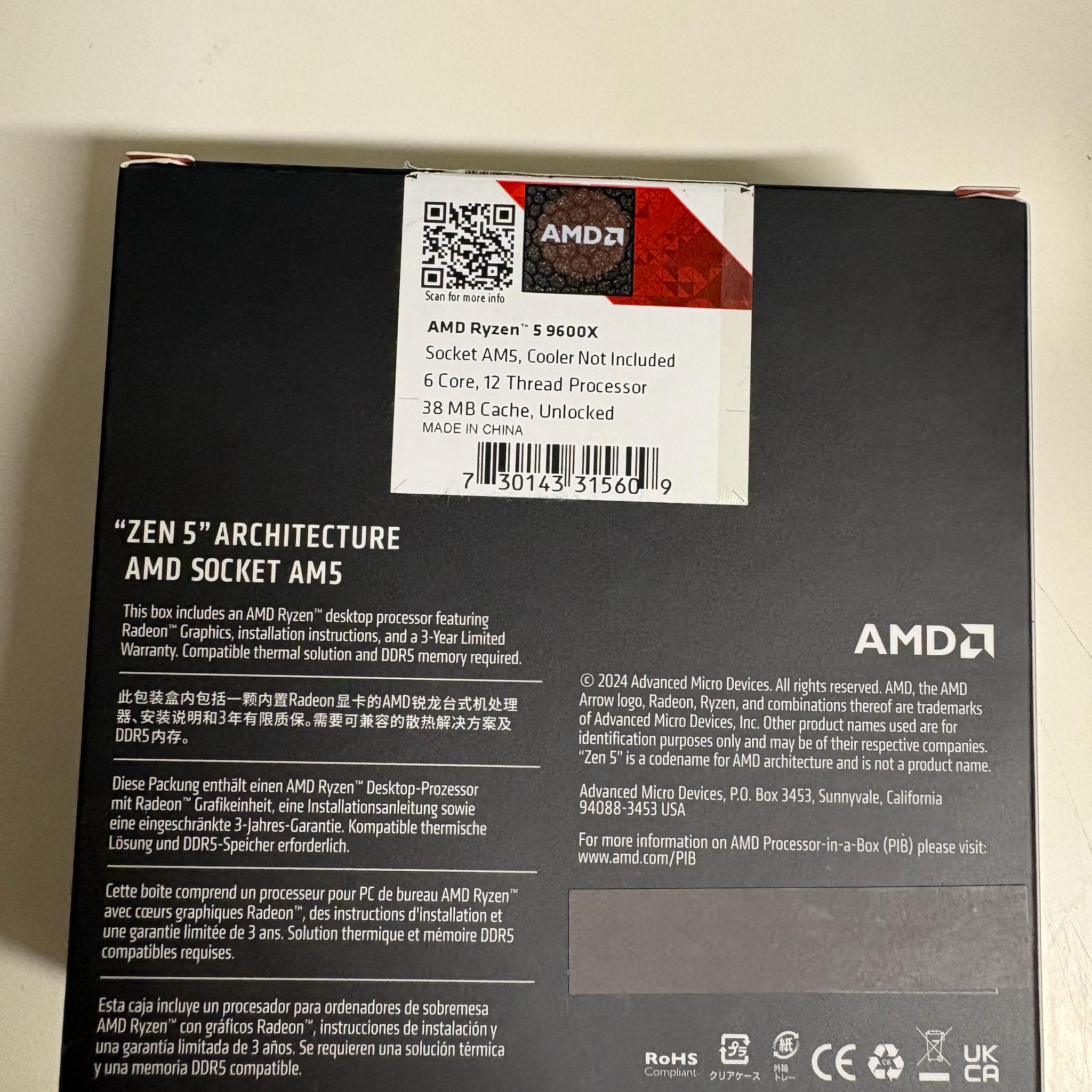 AMD Ryzen 5 9600X