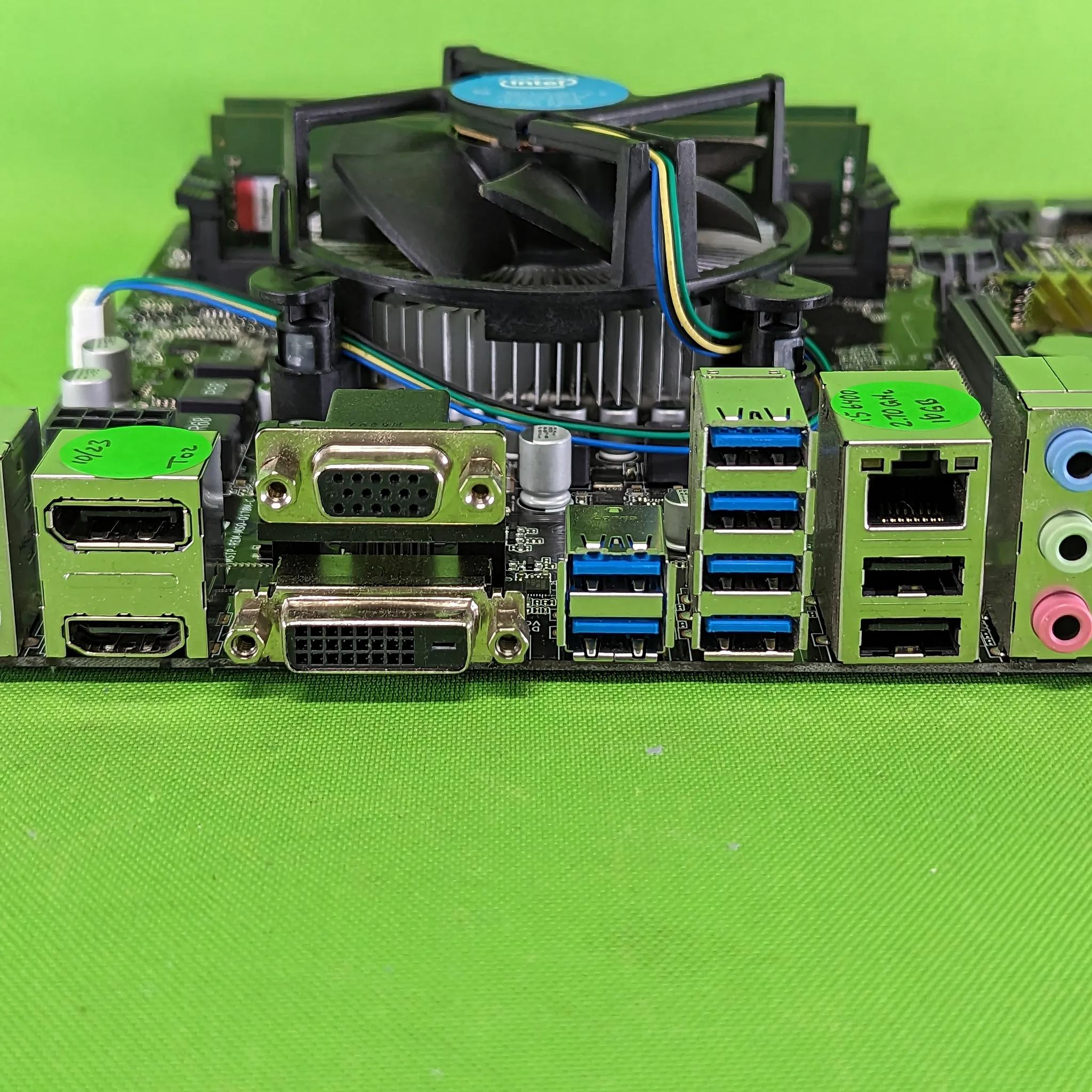Asus Q170M-C Motherboard Combo + 16GB DDR4 Ram + Intel Core i5-6400 + Cooler