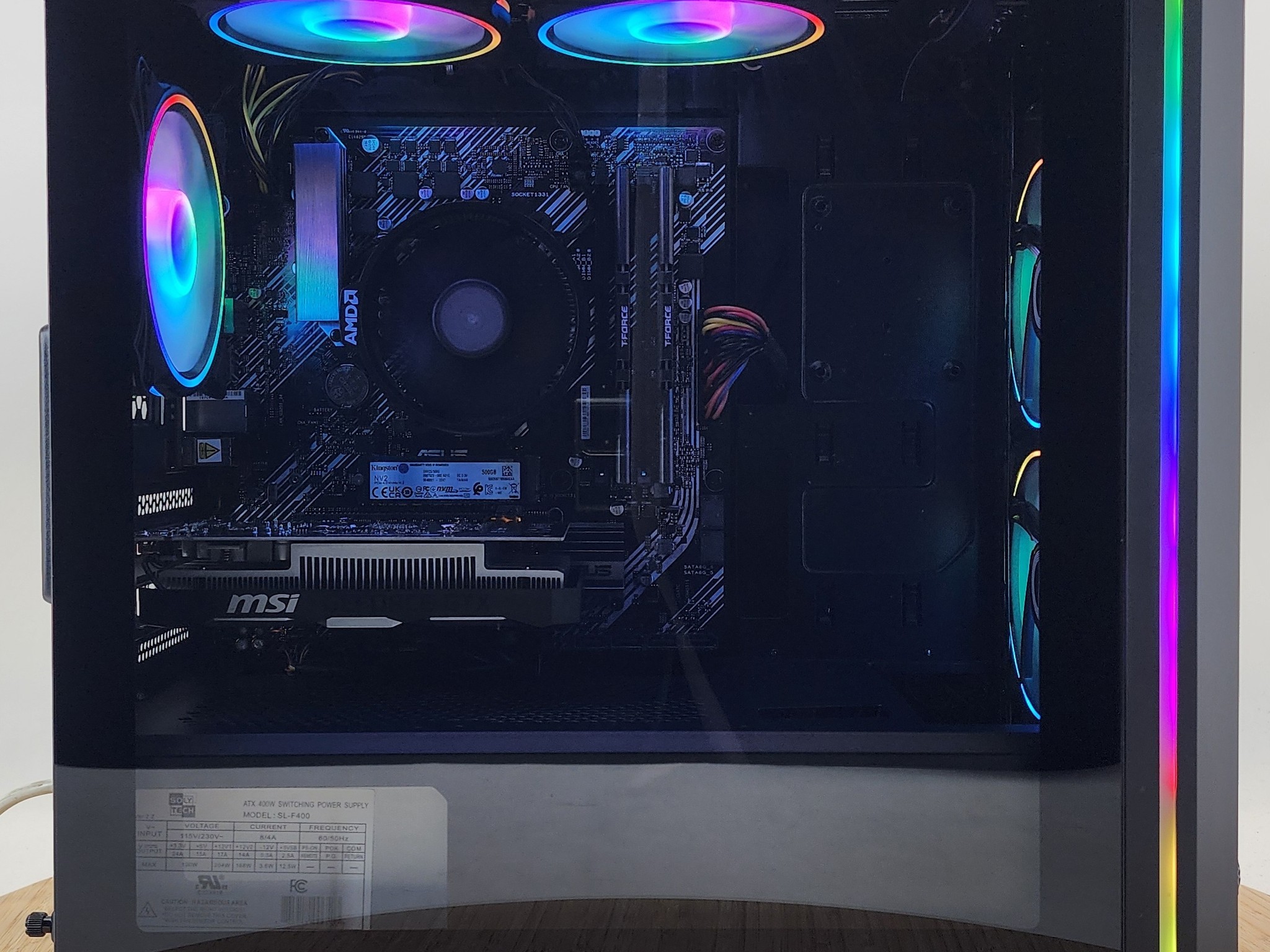 Gaming PC Ryzen 3 4100 16GB RAM 500GB SSD GTX 1650 4GB Windows 11 Computer