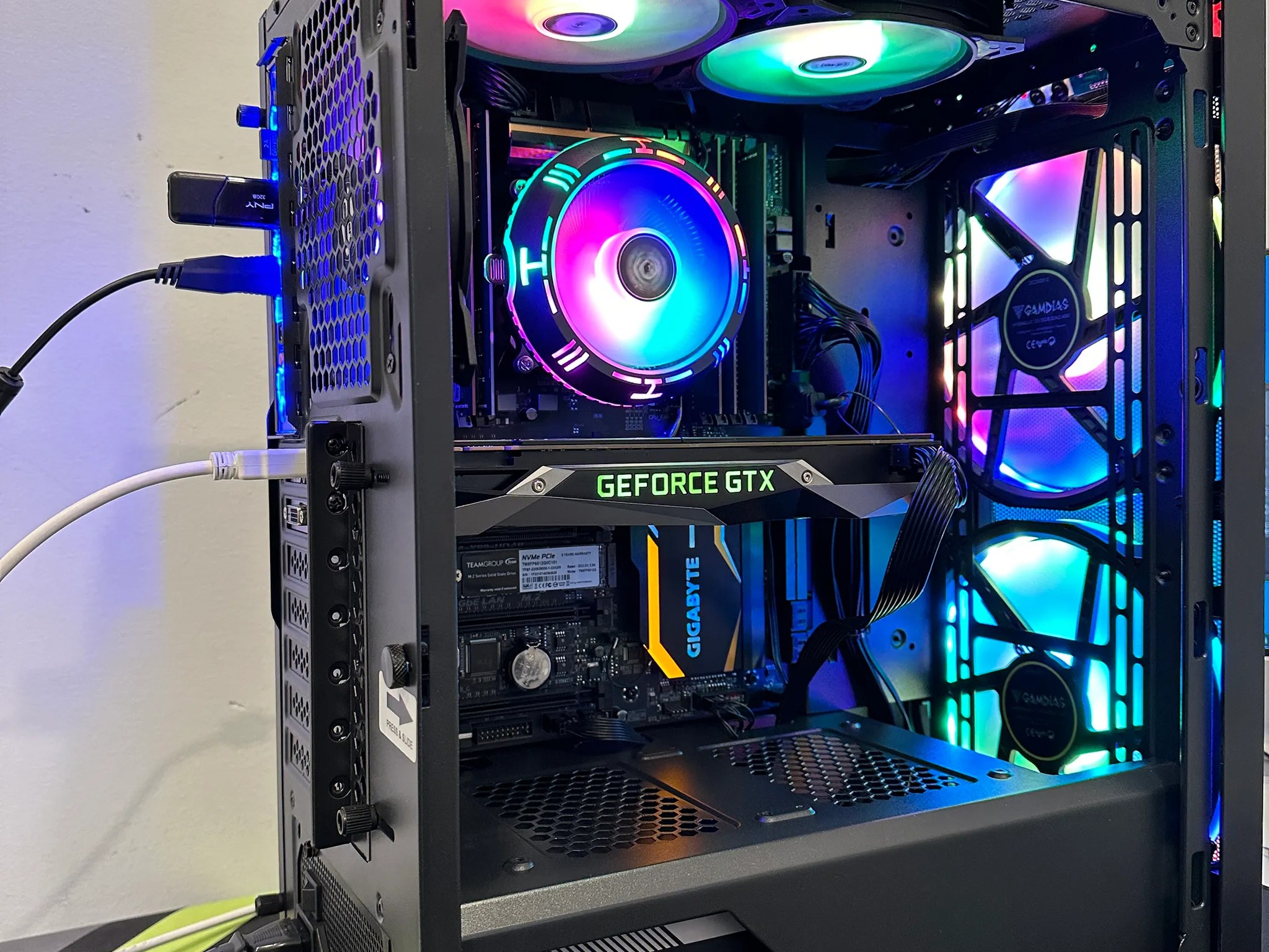 🌈🧮Gaming PC🪅🍭 Intel Xeon E5 2640 V3 8 cores i7-Nvidia GTX 1070 8GB-24GB DDR4 RAM-512GB NVME