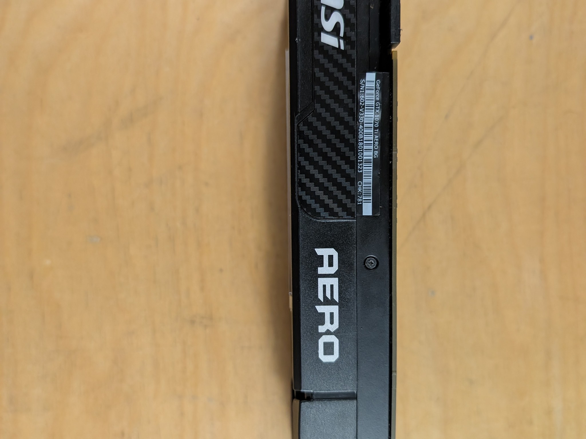 MSI Nvidia GTX 1070 Ti 8GB AERO OC
