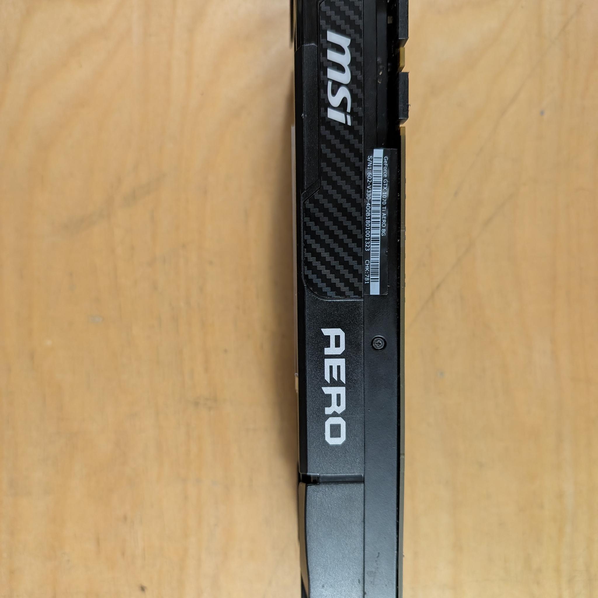 MSI Nvidia GTX 1070 Ti 8GB AERO OC