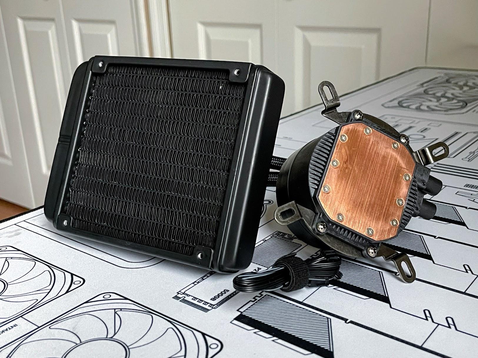 Gamdias Chione E2-120 Lite 120mm AIO All-In-One Liquid CPU Cooler (AS-IS/Missing Radiator Fan & Hub)