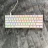 RK Royal Kludge RK61 60% Mechanical Keyboard – RGB – Blue Switch – Hot-Swappable – White (Wired)